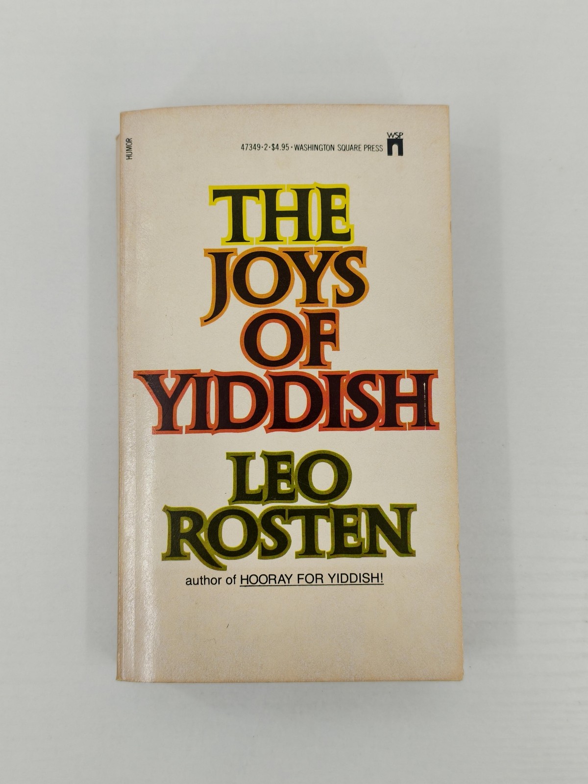 The Joys Of Yiddish Leo Rosten Washington Square Press Paperback Humor English
