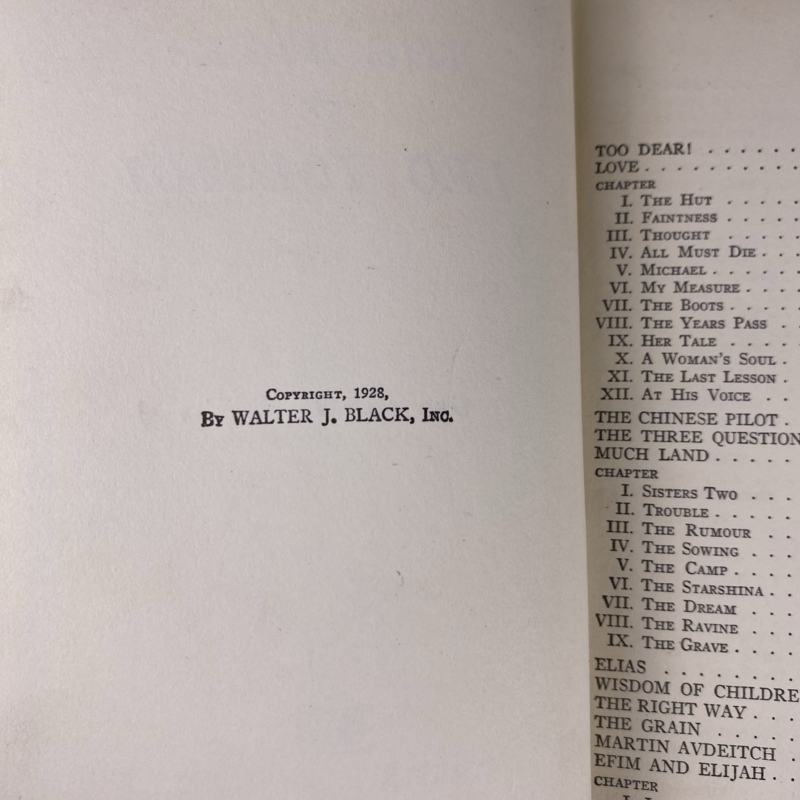 The Works of Leo Tolstoi 1928 Pebbled Hard Cover Gilt Lettering Walter Black