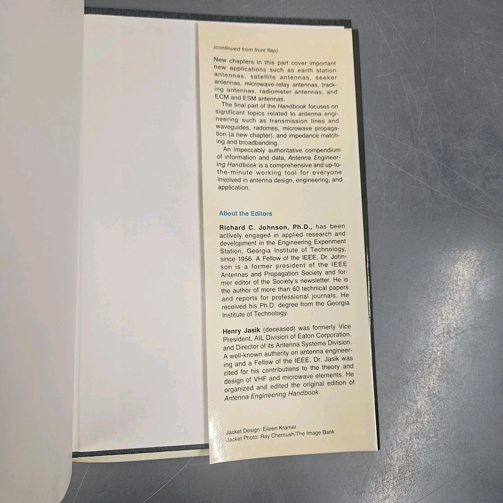 Vintage Antenna Engineering Handbook Second Edition 1984 Johnson Jasik HC DJ