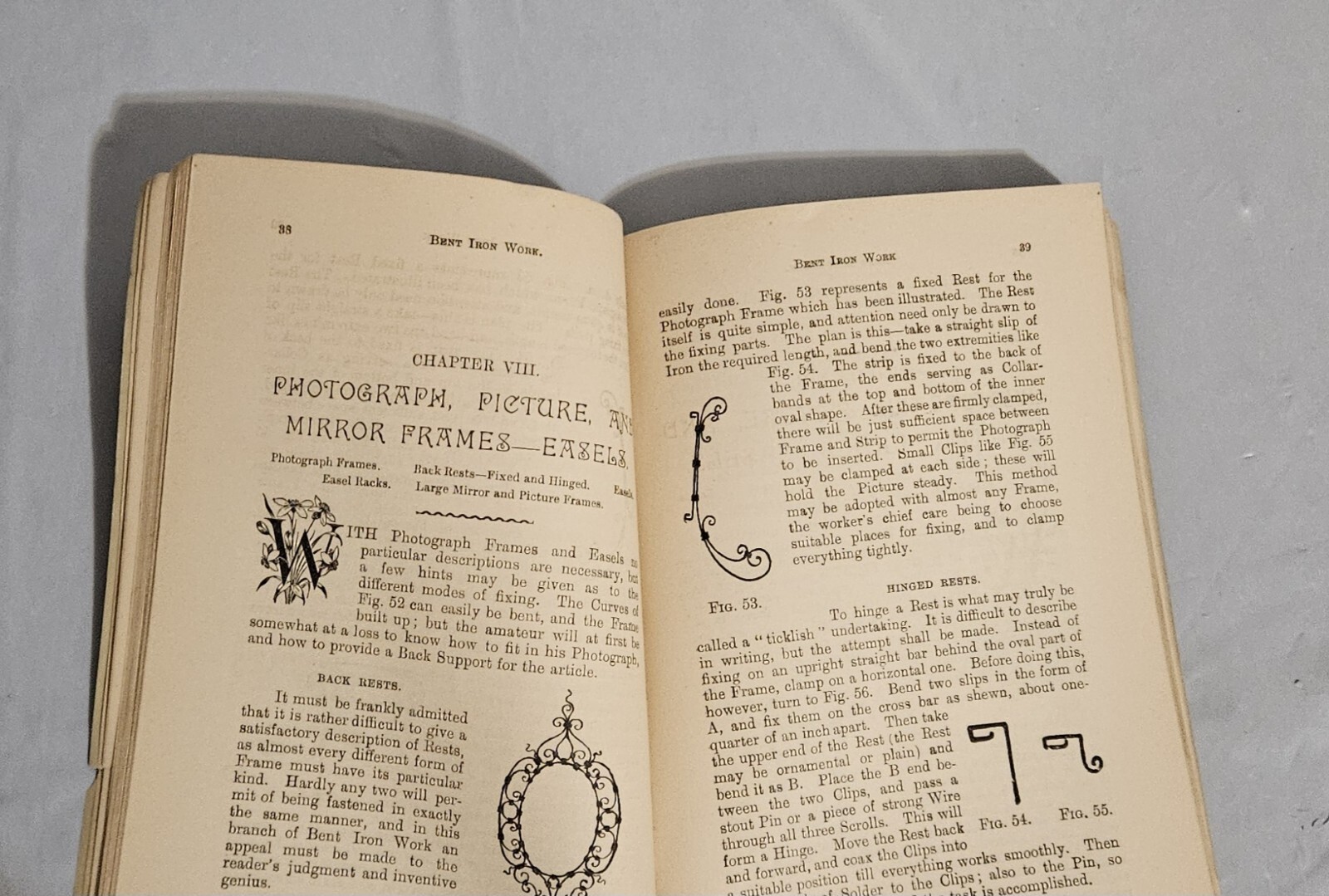 1896 Hobbies Handbook of Bent Iron Work Illustrated
