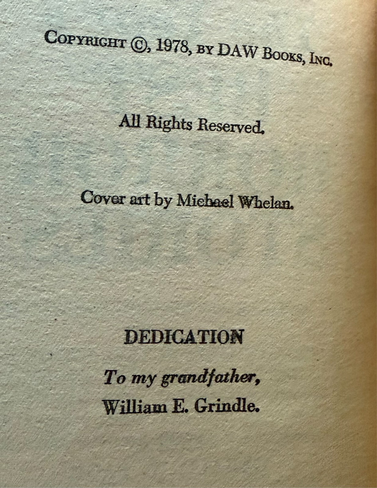 THE YEAR’S BEST HORROR STORIES VI by Gerald W. Page – 1978 DAW 297