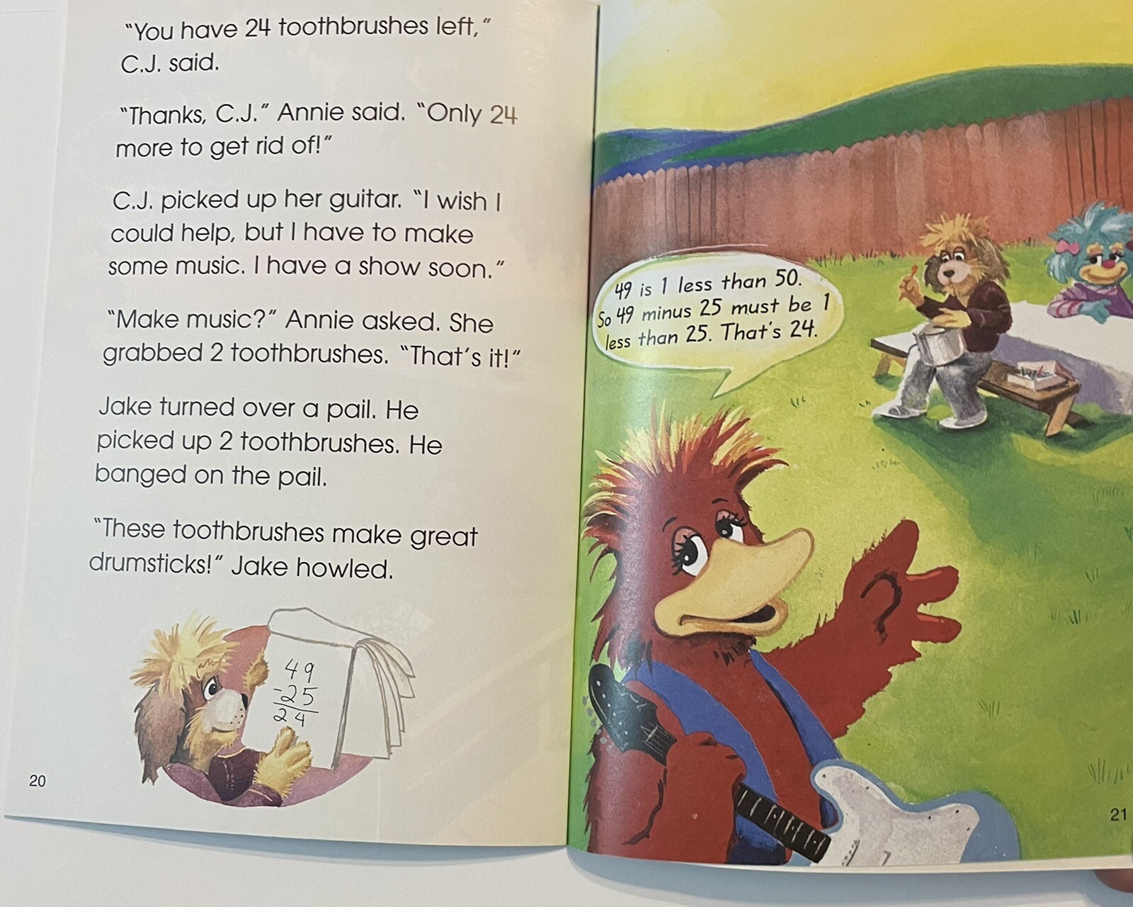 4 Children’s Math Education Story Books MATHmatazz Grade 1 CTW Puppet Characters