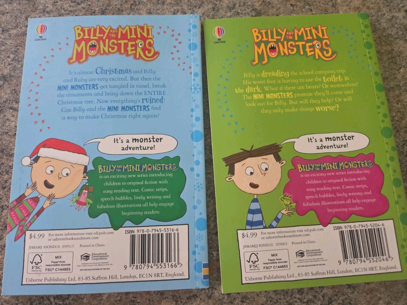 Lot Of 11 Billy and the Mini Monsters Children’s Books Zanna Davidson Usborne