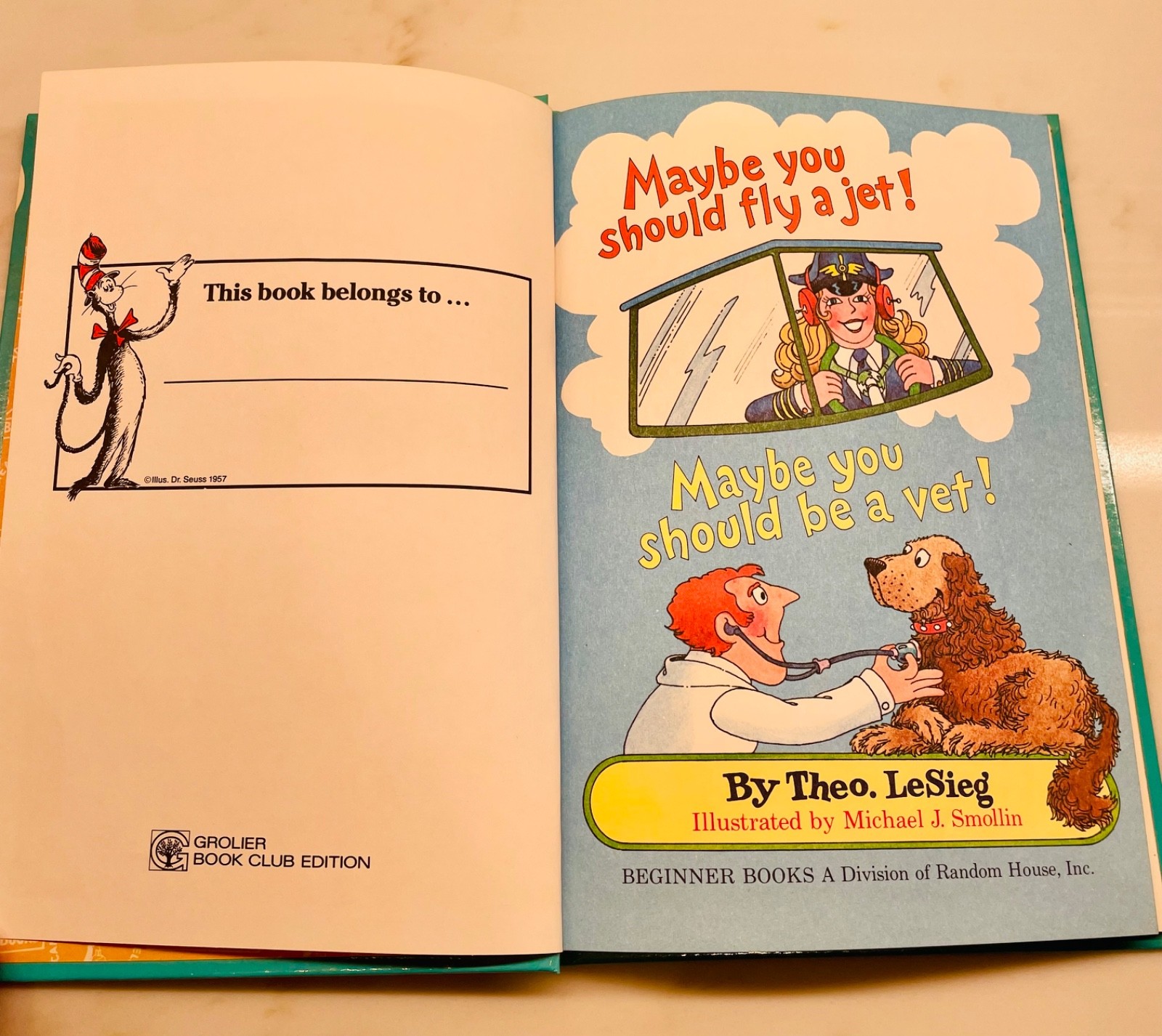 Dr Suess Theo LeSieg Maybe You Should Fly A Jet Maybe You Should Be A Vet BCE