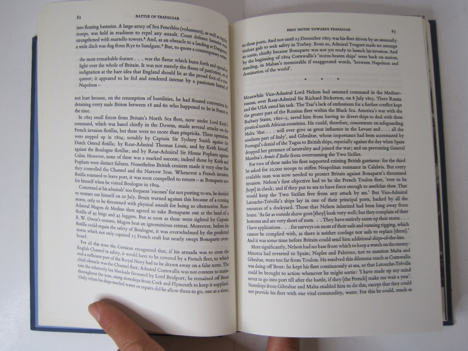 The Battle of Trafalgar by Geoffrey Bennet Hardcover 1978 Naval Institute Press