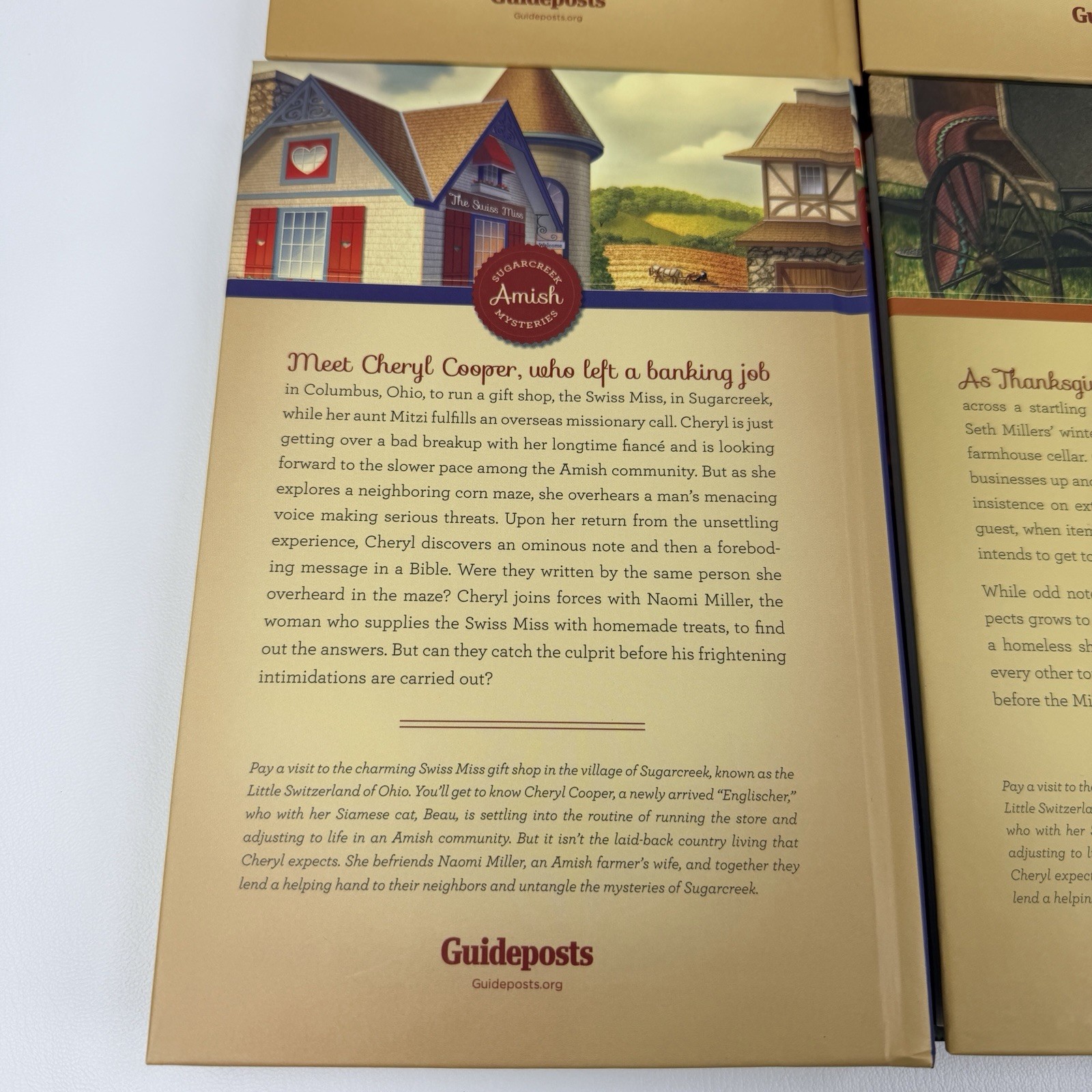 Lot of 4 Sugarcreek Amish Mysteries Hardcover Books Guideposts Season of Secrets