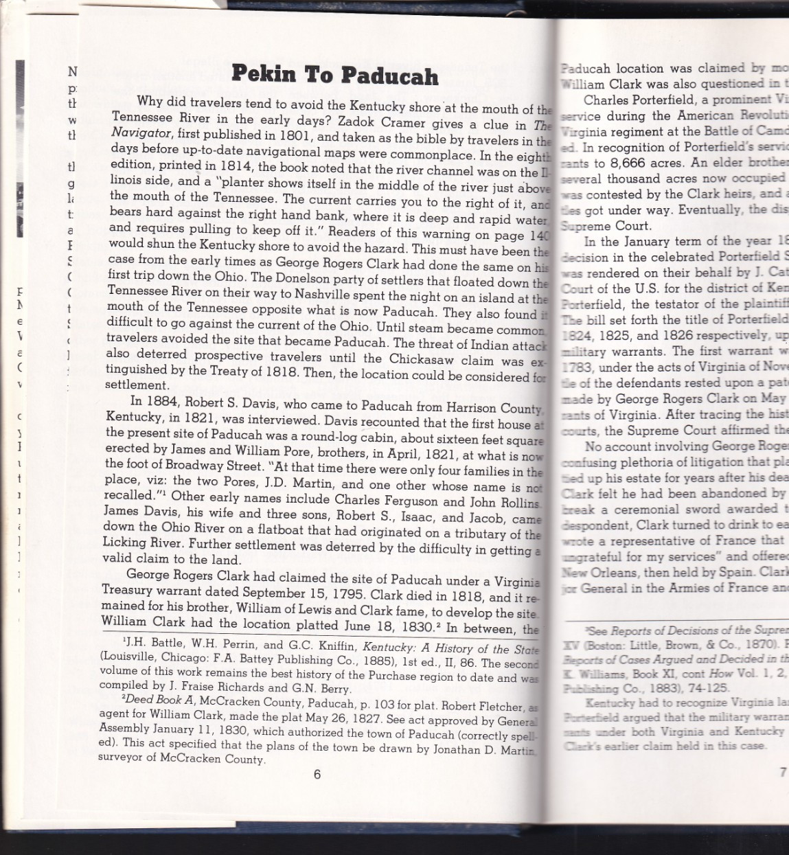 Paducah 1830-1980 (HB, 1980, 152 pages) by John E.L. Robertson (signed)