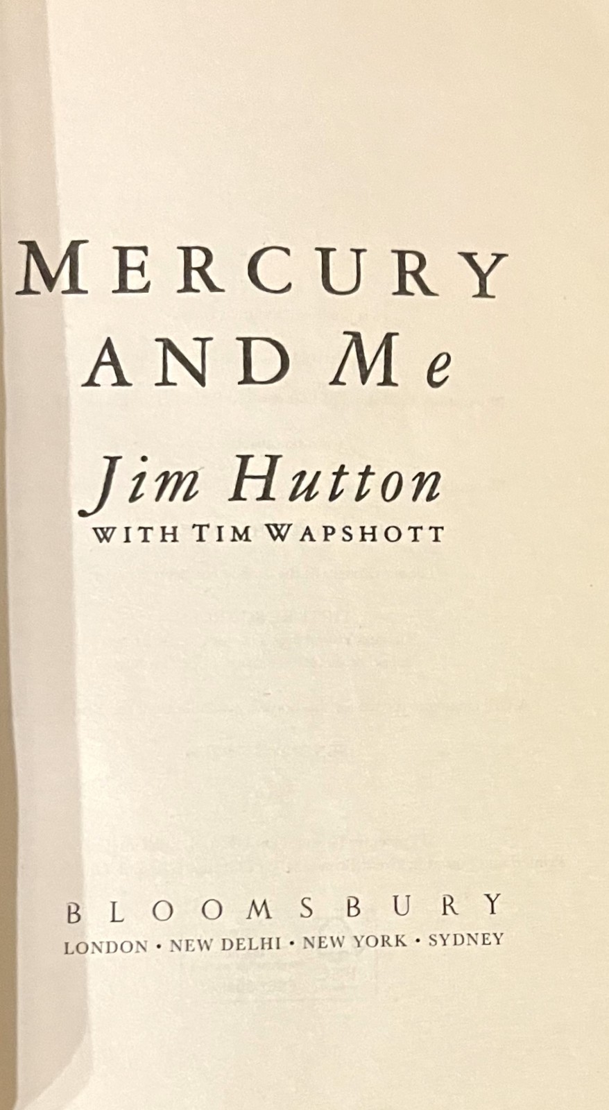 MERCURY AND ME-Freddie Mercury & Queen-JIM HUTTON-Music Memoir-Excellent 1995 UK