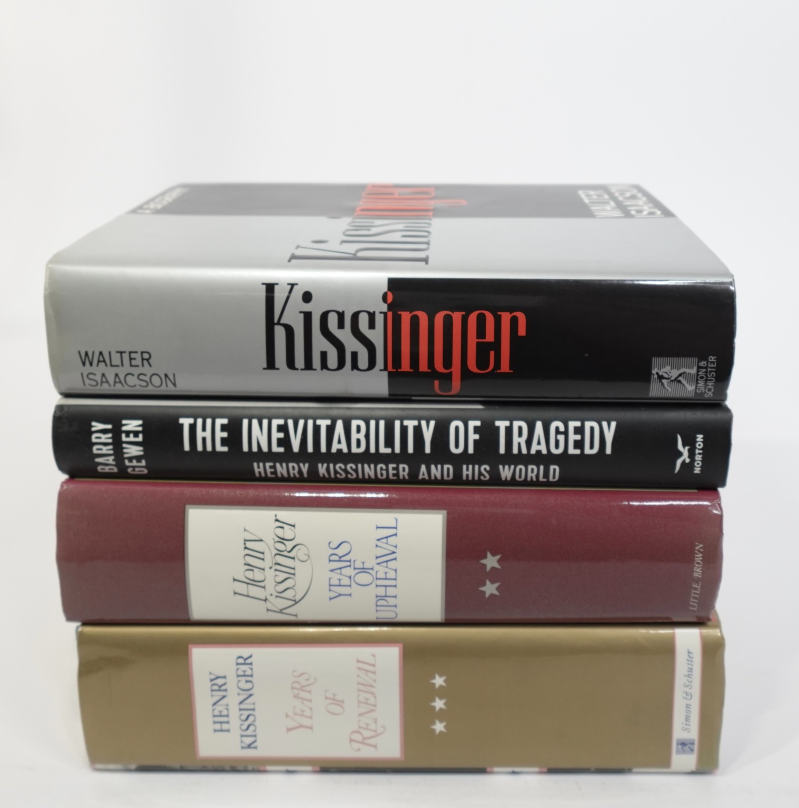 Henry Kissinger 4 Book Lot Memoirs + Biographies Isaacson Gewen HC