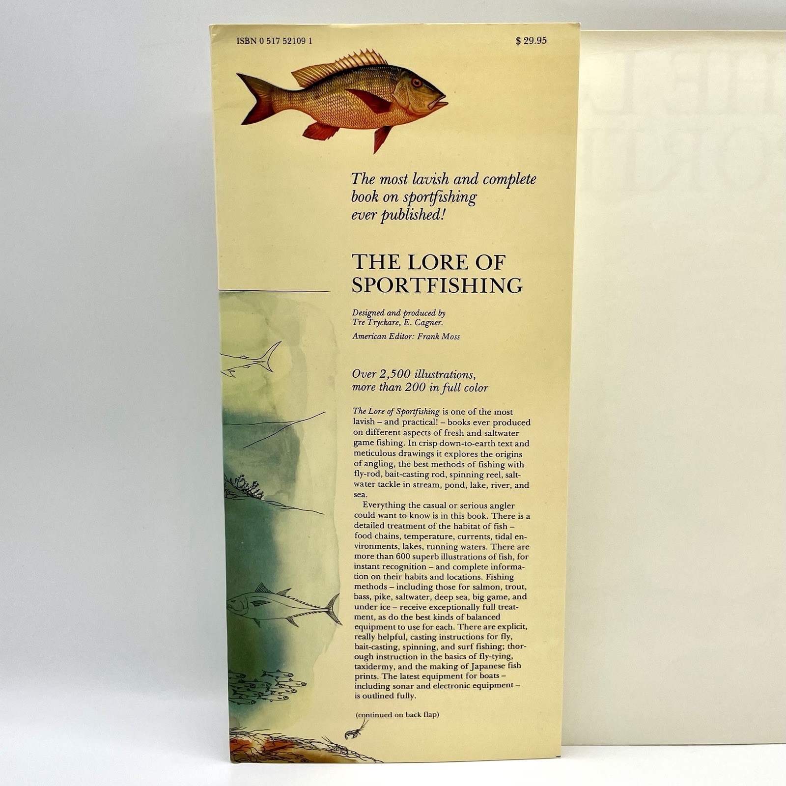 ‘The Lore of Sportfishing’ by Tre Tryckare, E. Cagner; 1976 First U.S. Edition