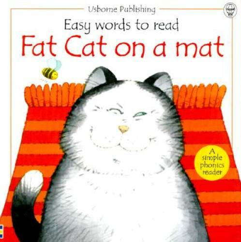 Fat Cat on a Mat (Usborne Easy Words to Read) – Paperback – GOOD