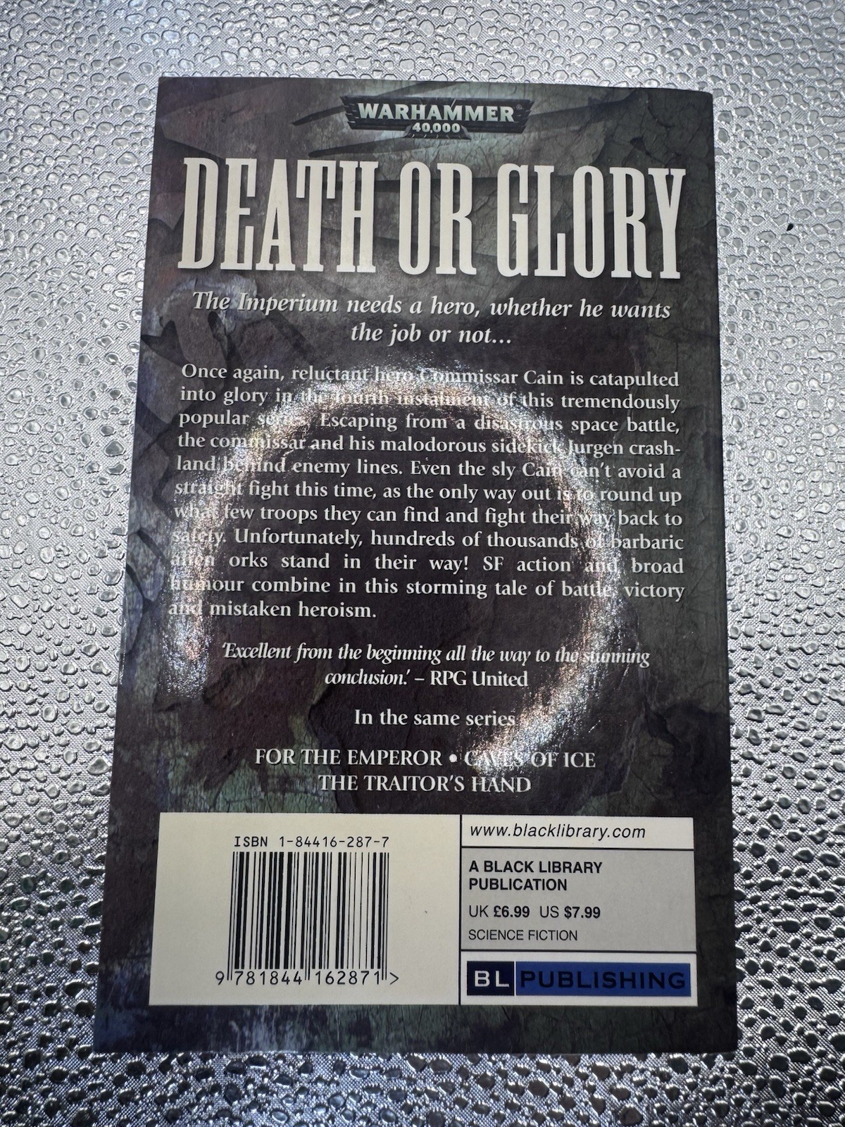 DEATH OR GLORY Sandy Mitchell (2006) Games Workshop Warhammer 40K Black Library