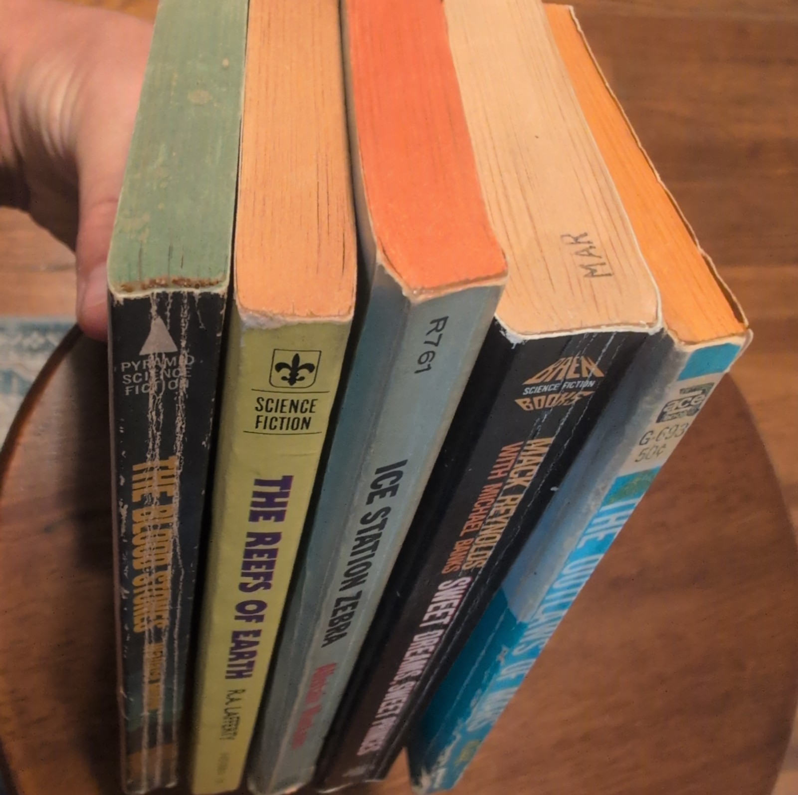 Bargain Book Lot 5 Sci-Fi Paperbacks for $20 Vintage Good Condition