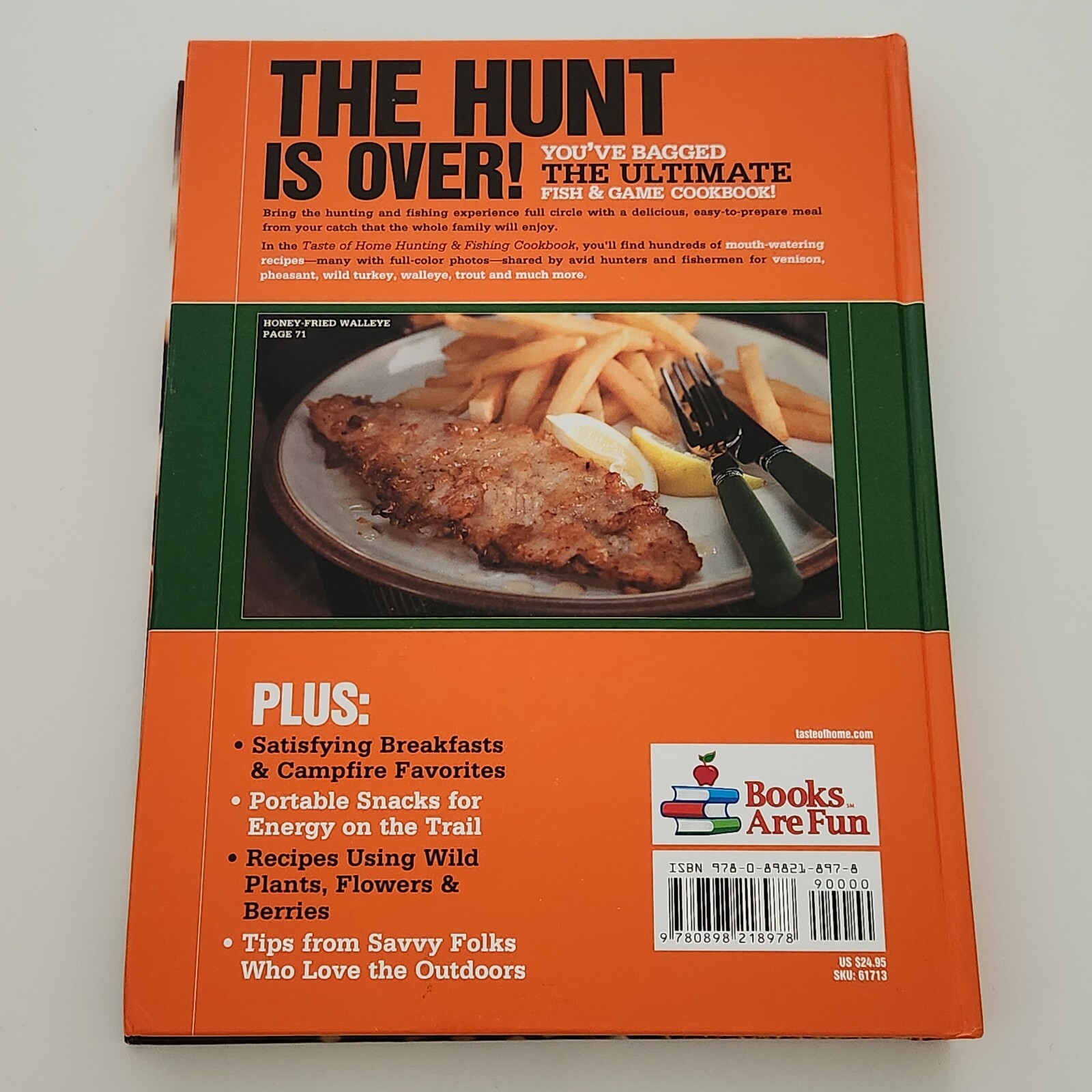 Taste Of Home Hunting And Fishing Cookbook Hardcover Color Readers Digest
