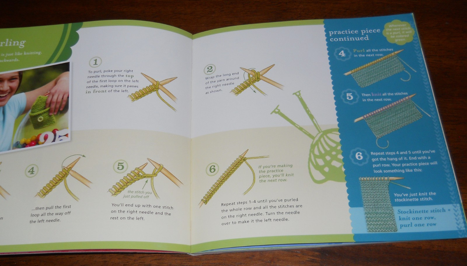 Knitting – Learn to knit six great projects – by Anne Akers Johnson – Klutz