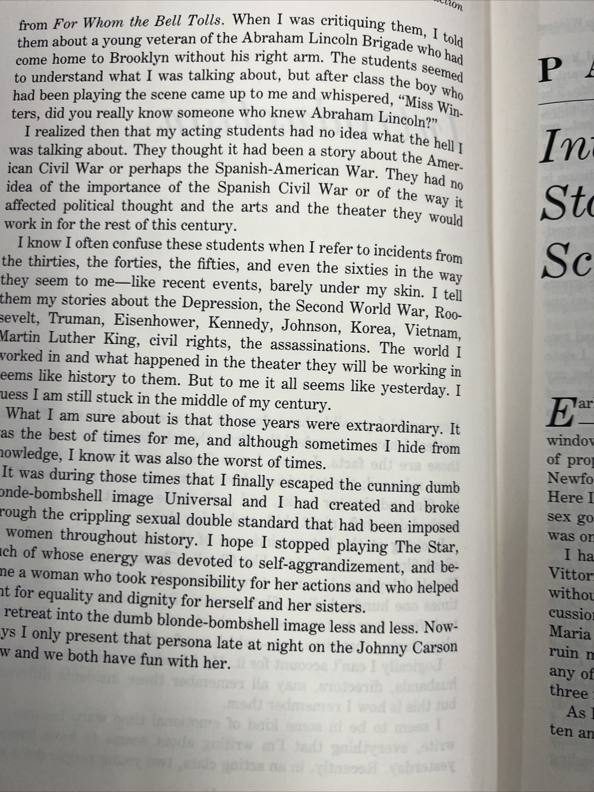 Shelley II: The Middle of My Century Hardcover By Winters, Shelley 1989