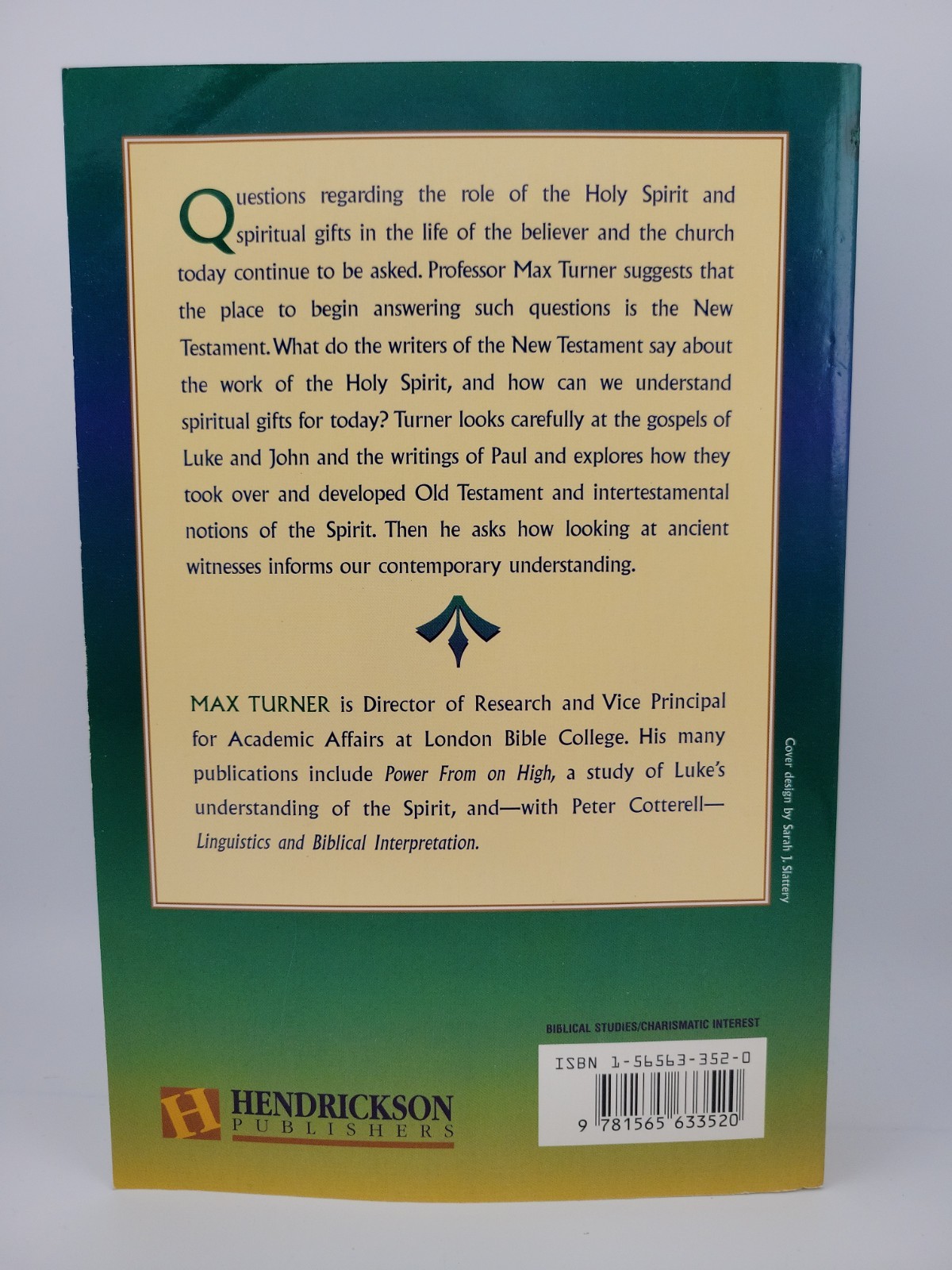 Holy Spirit and Spiritual Gifts by Max Turner (Paperback)