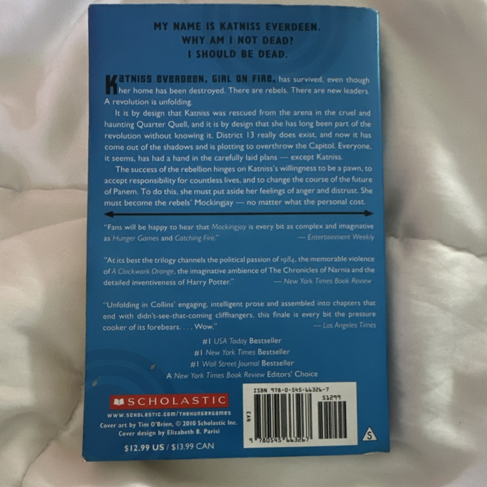 Mockingjay (Hunger Games, Book Three) Suzanne Collins PB 2014 Scholastic