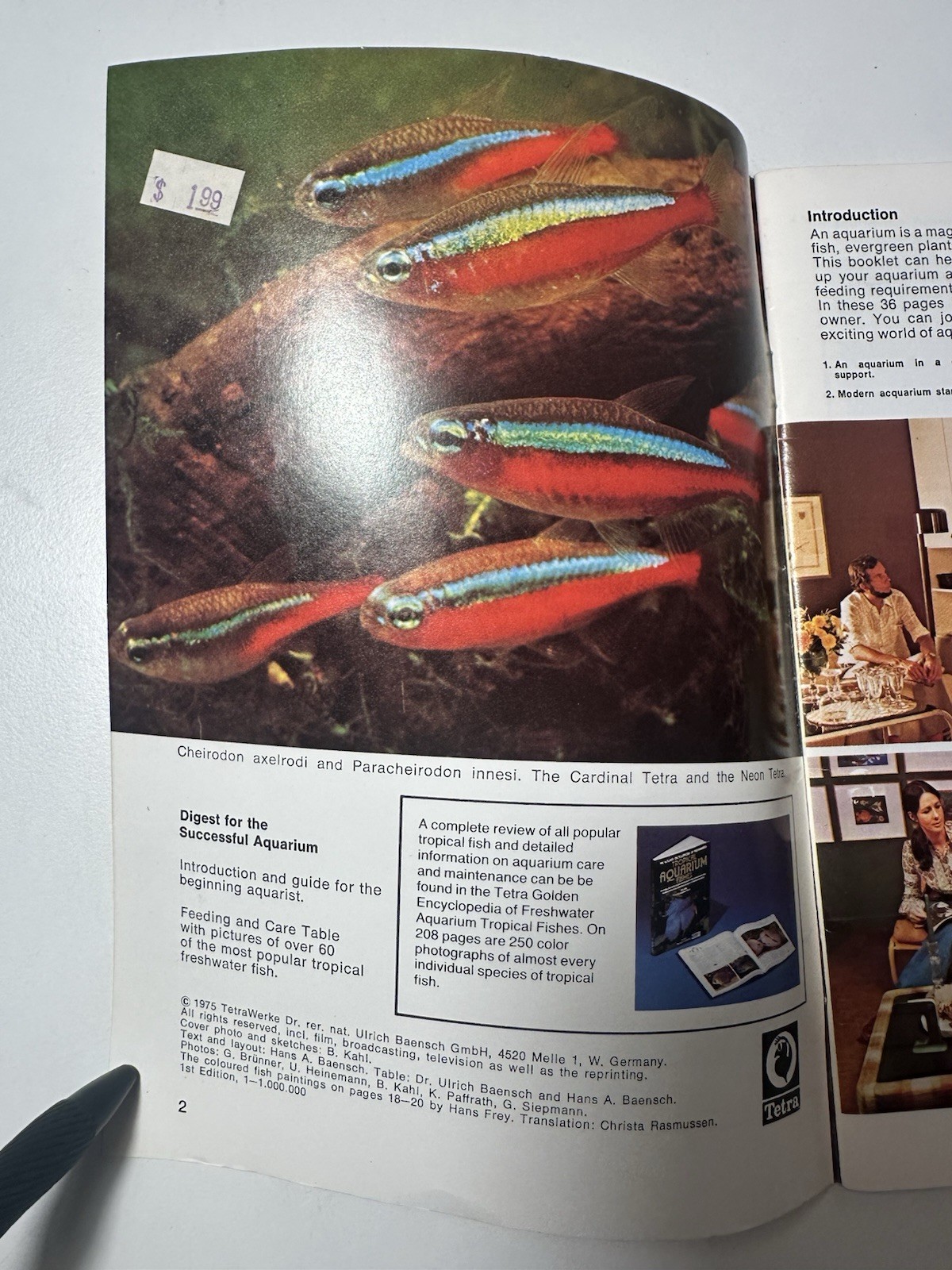 Vintage 1975 Digest for the Successful Aquarium Booklet 34 pages (B3)