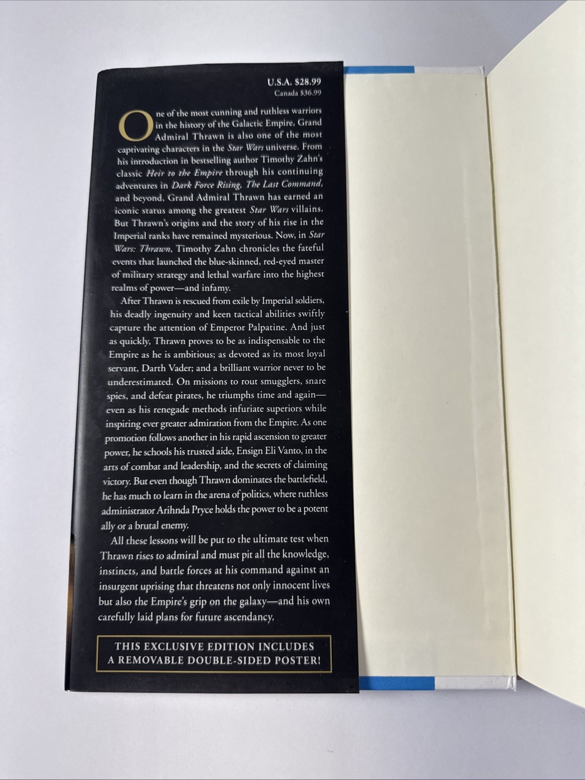 STAR WARS – Thrawn by Timothy Zahn, Barnes & Noble Exclusive Edition w/Poster