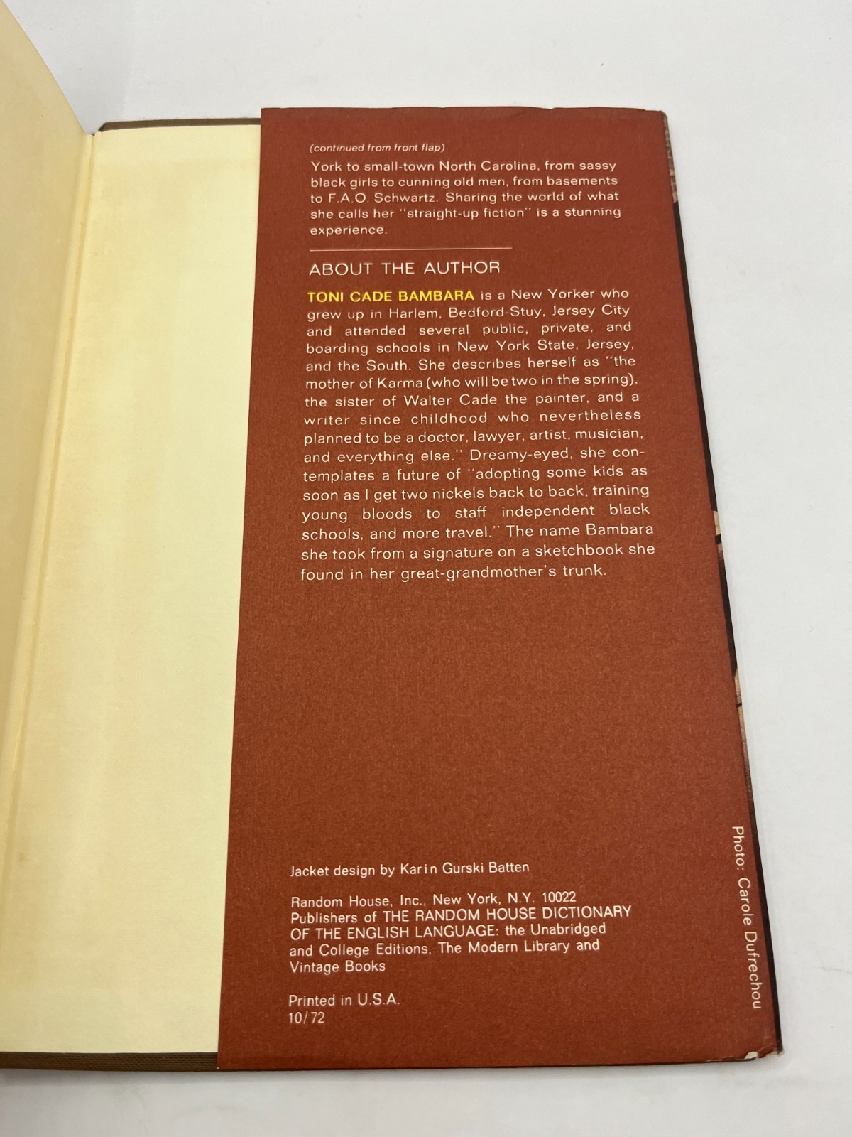 Toni Cade Bambara ~ Gorilla My Love ~ First Edition, 1972 Black Arts Movement