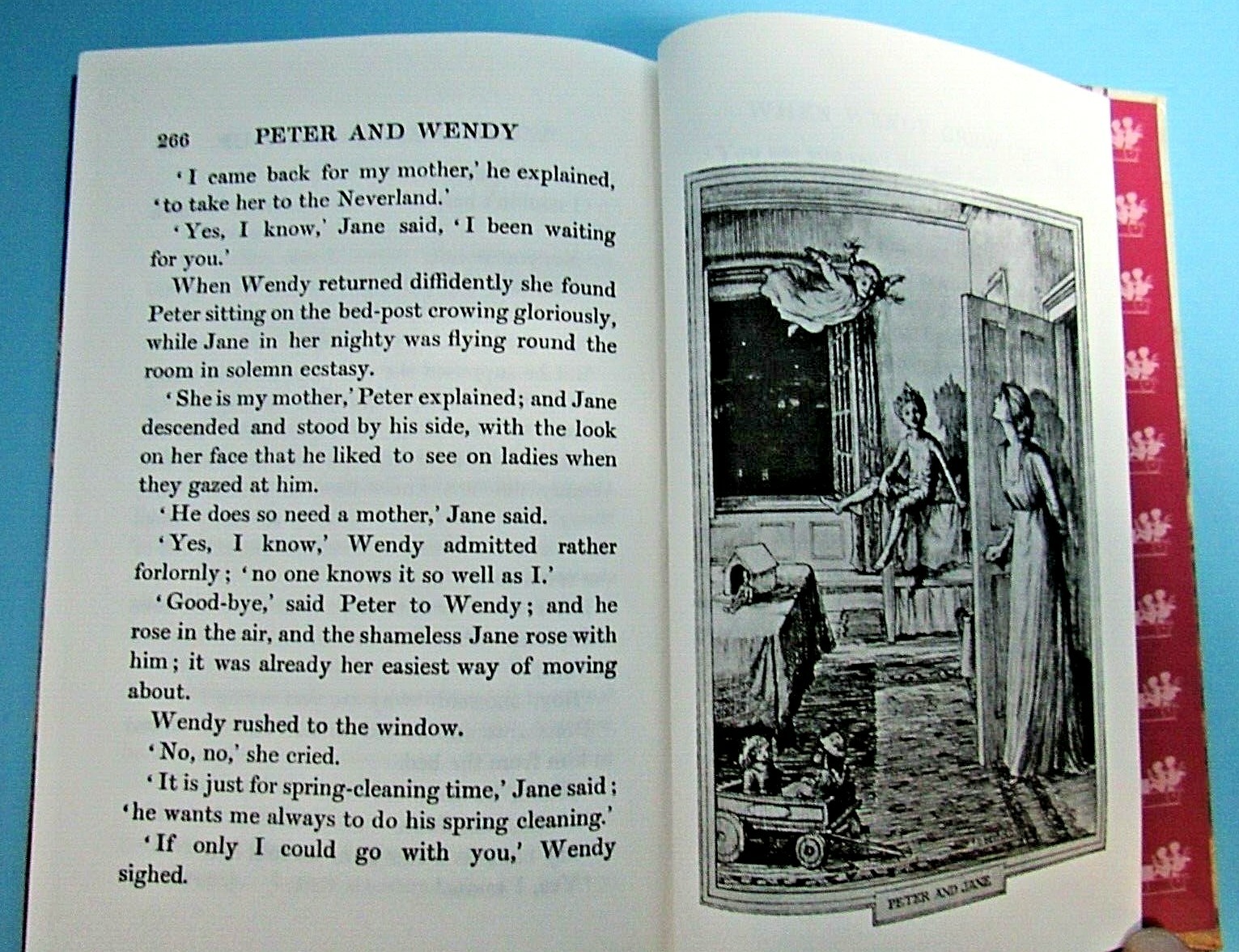 1999 EDITION PETER PAN 267-PAGE HARDCOVER BOOK BY SIR JAMES M. BARRIE