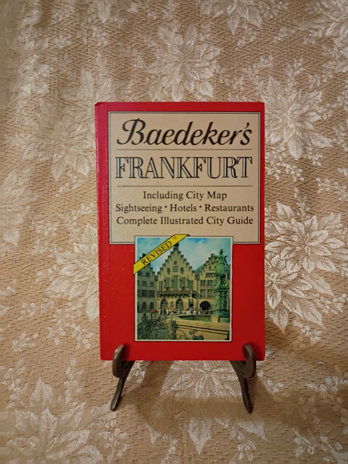 Baedeker’s Frankfurt 1987 Revised Illustrated City Travel Guide Paperback Book