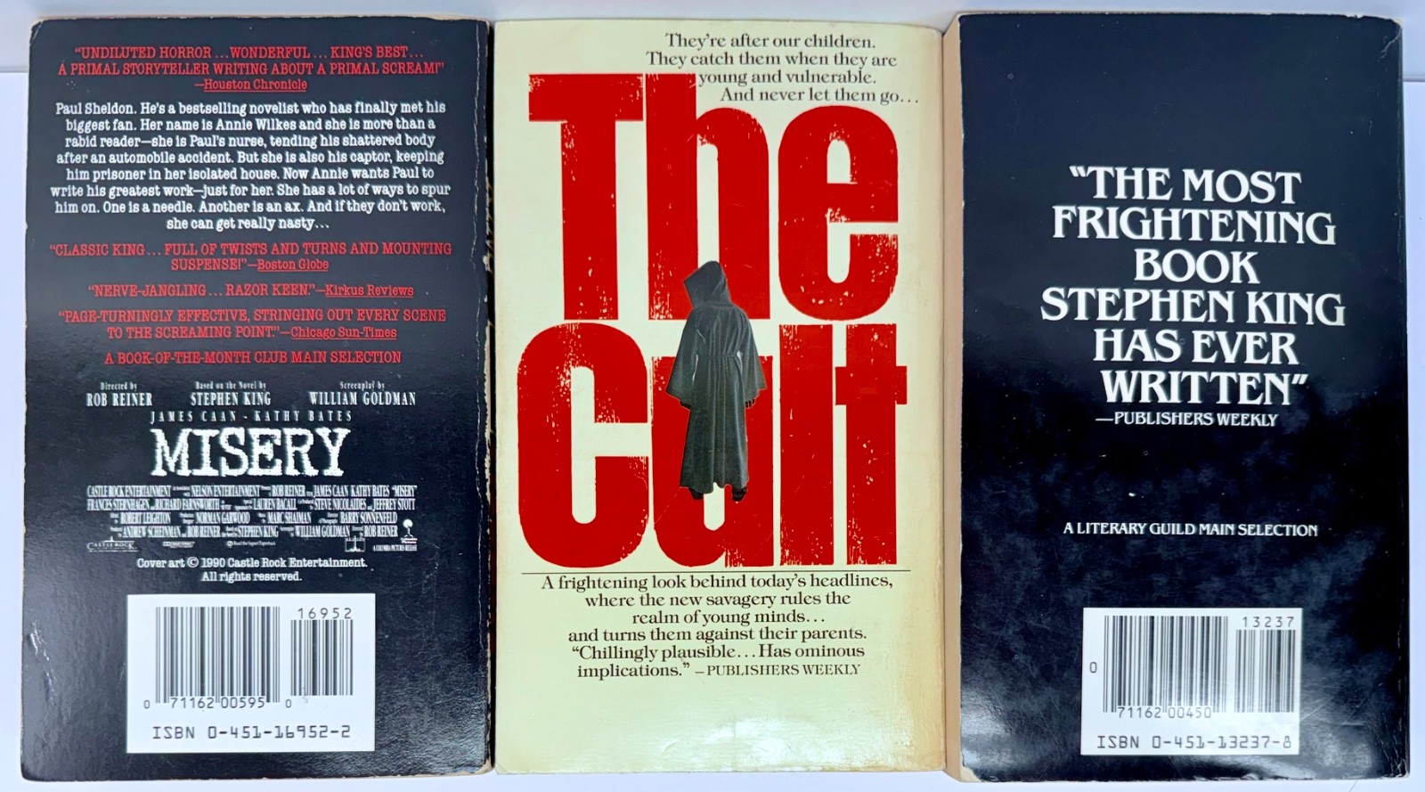 Horror Book Lot of 9 Exorcist Jaws Cult Hannibal Misery Sirens Cujo Pet Sematary