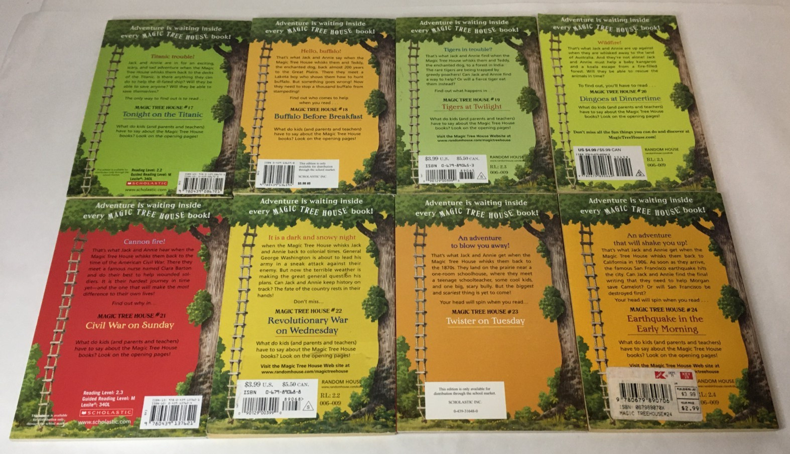 Lot of 28 Complete Magic Tree House Original Series Books 1-28 Mary Pope Osborne