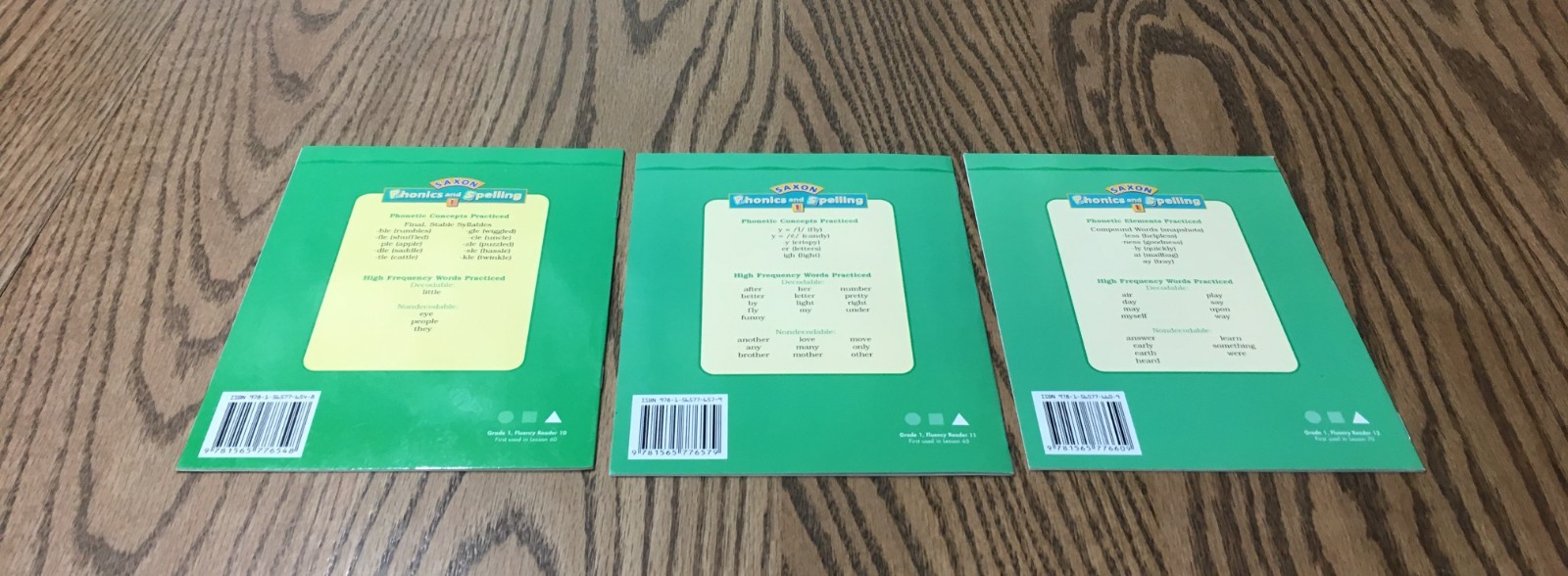 SAXON PHONICS & SPELLING STUDENT READERS / 26 BOOKS / GRADE 1 / LEVEL C