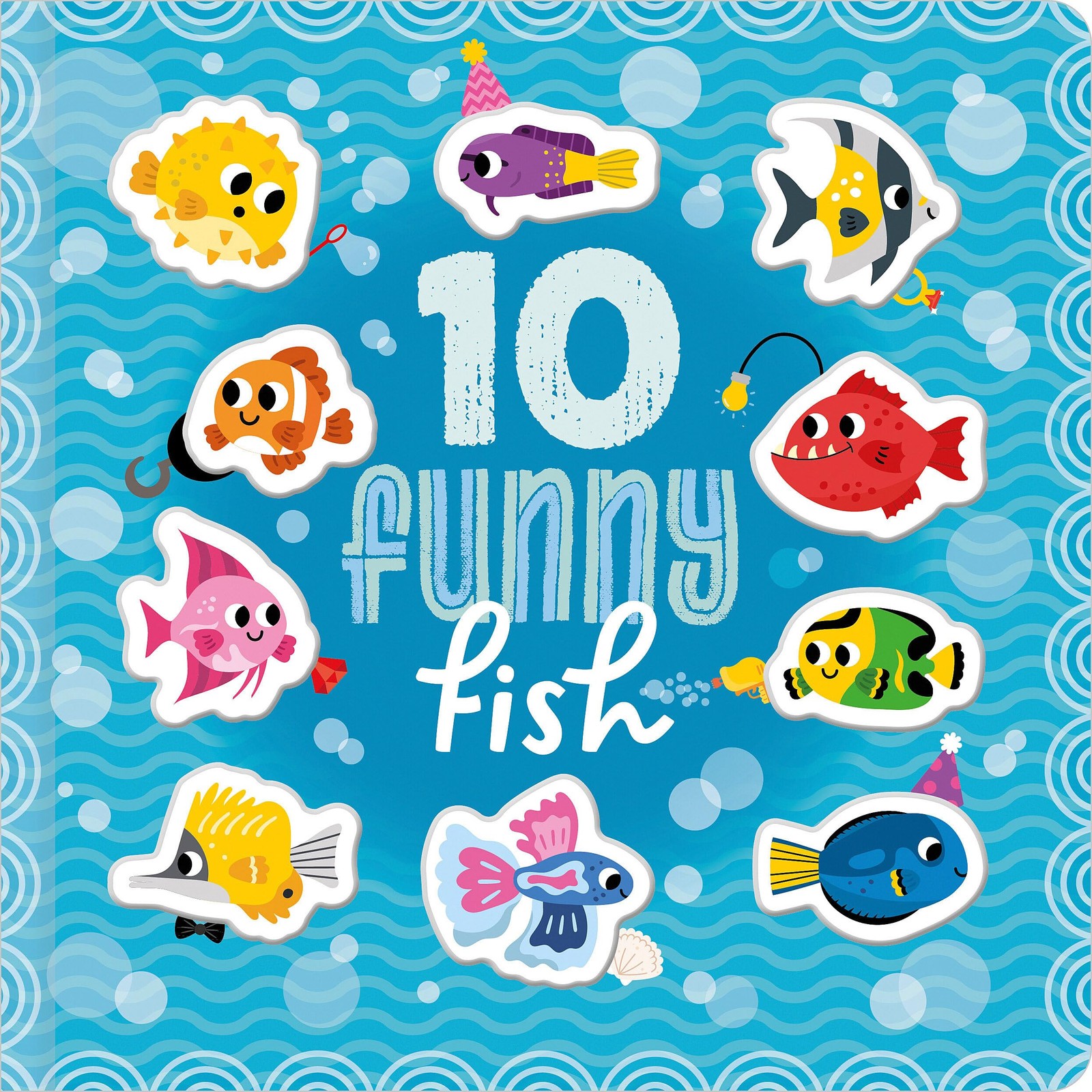 10 Funny Fish Barker, Scott|Jenkins, Cara board book Very Good