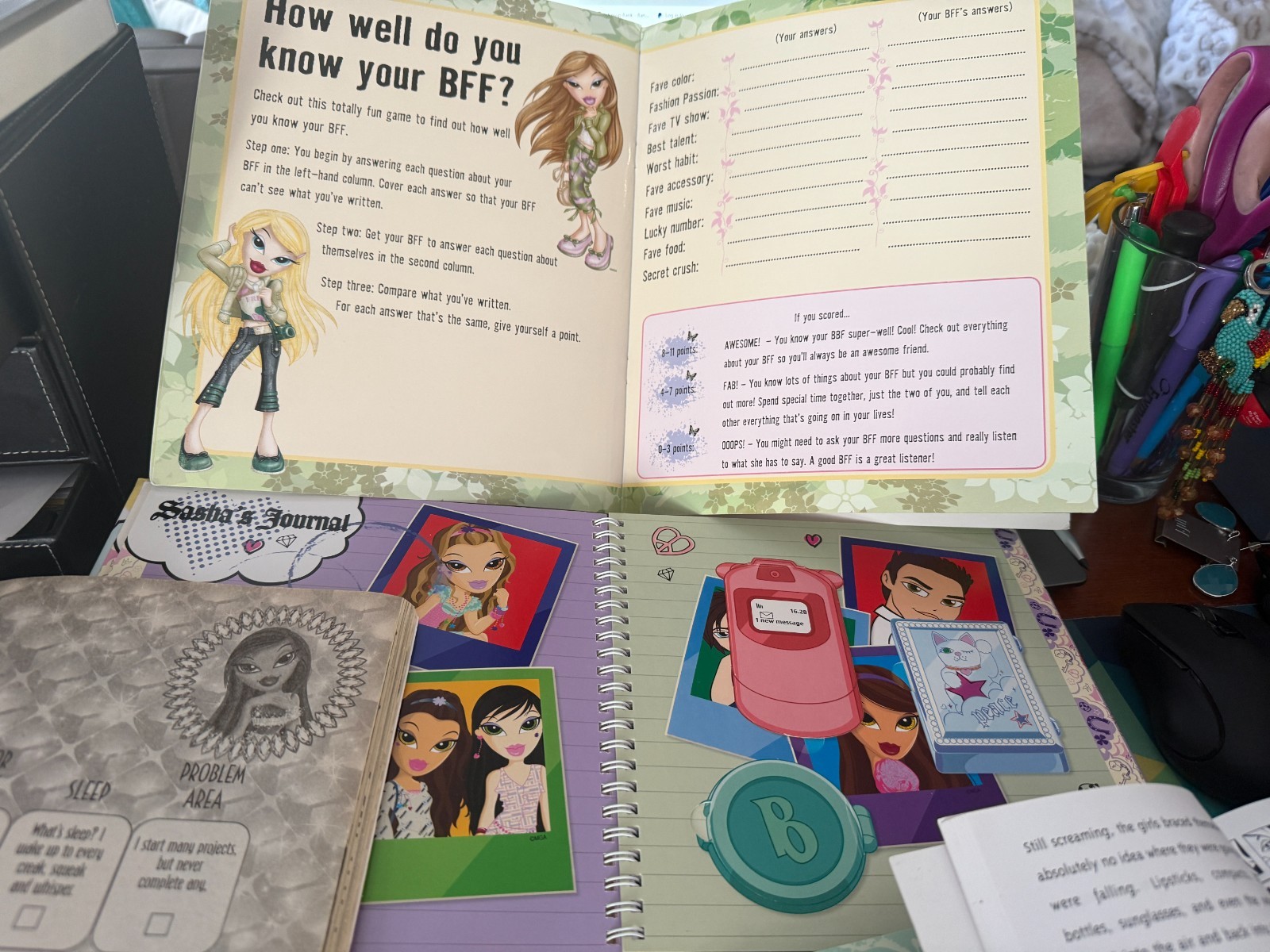 Bratz: An Assortment Of Preowned Bratz Books & 2 New Activity Coloring Books
