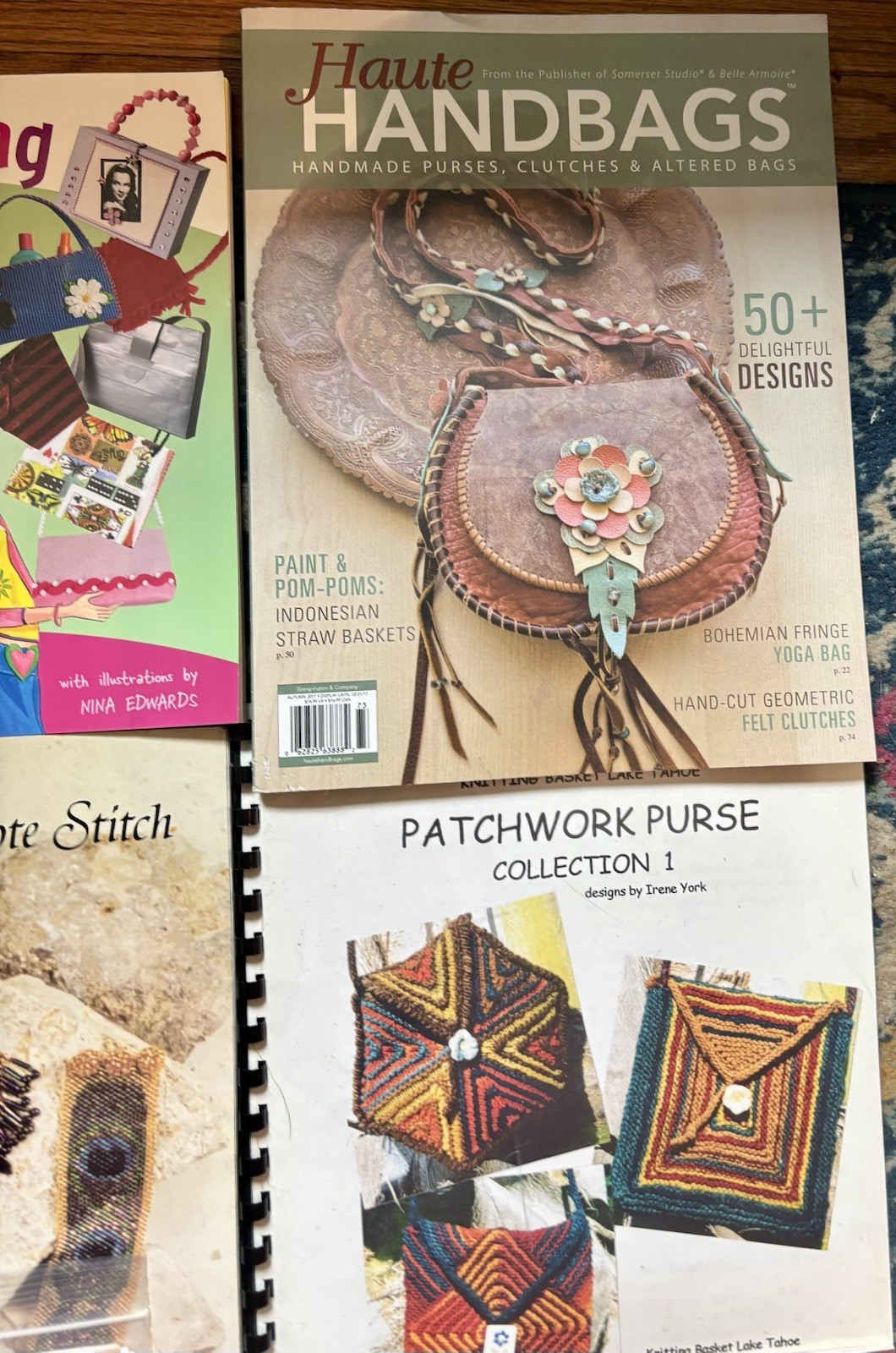 Six Great Books/Pamphlets On Making Handbags: Brand New Condition