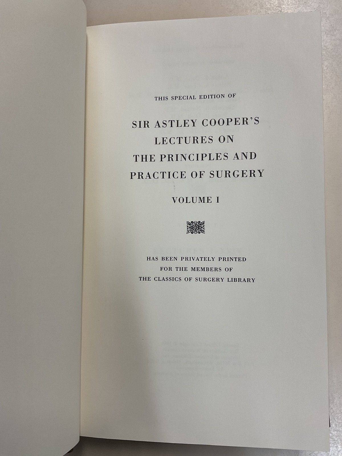 Lectures on the Principles and Practice of Surgery Cooper HC Spec Ed 1989 2 Vol