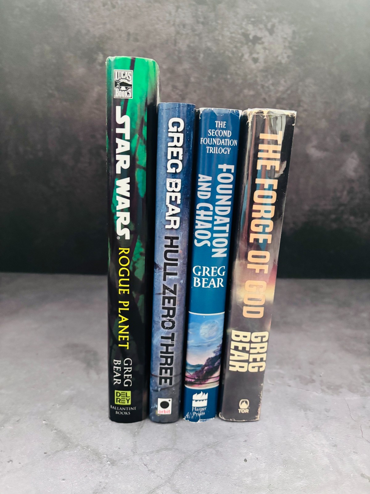 Greg Bear HC Lot x4 | Forge of God+Foundation Chaos+Hull Zero Three+Star Wars RP