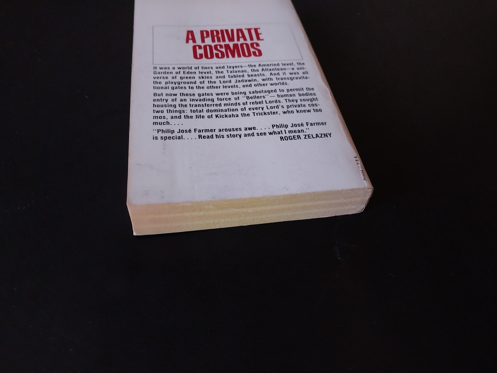 Philip Jose Farmer – A Private Cosmos – Ace Books 1977 Boris Vallejo Cover Art