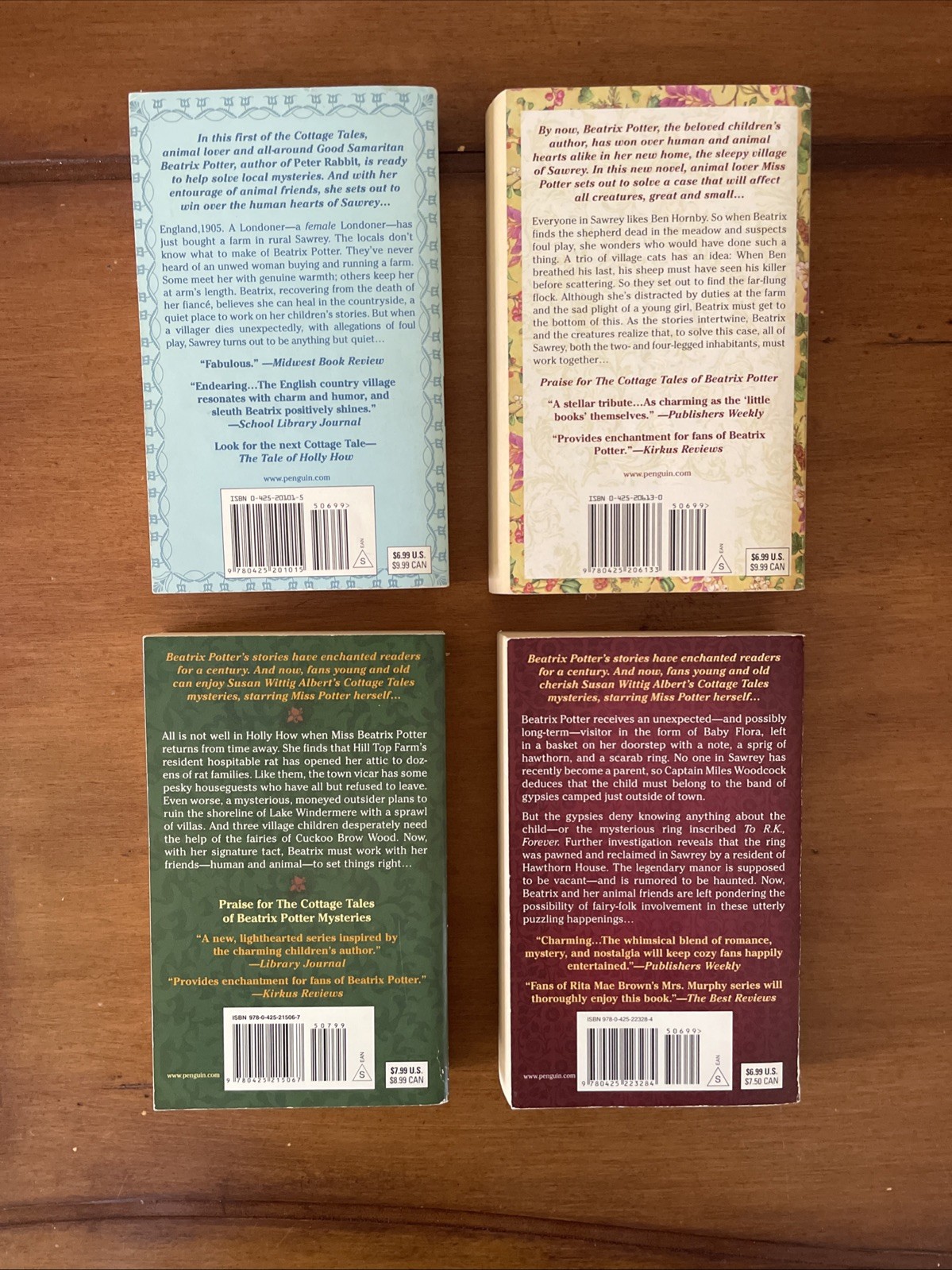 Susan Wittig Albert ‘Cottage Tales of Beatrix Potter’ Lot of 7 Books 1-7 PB