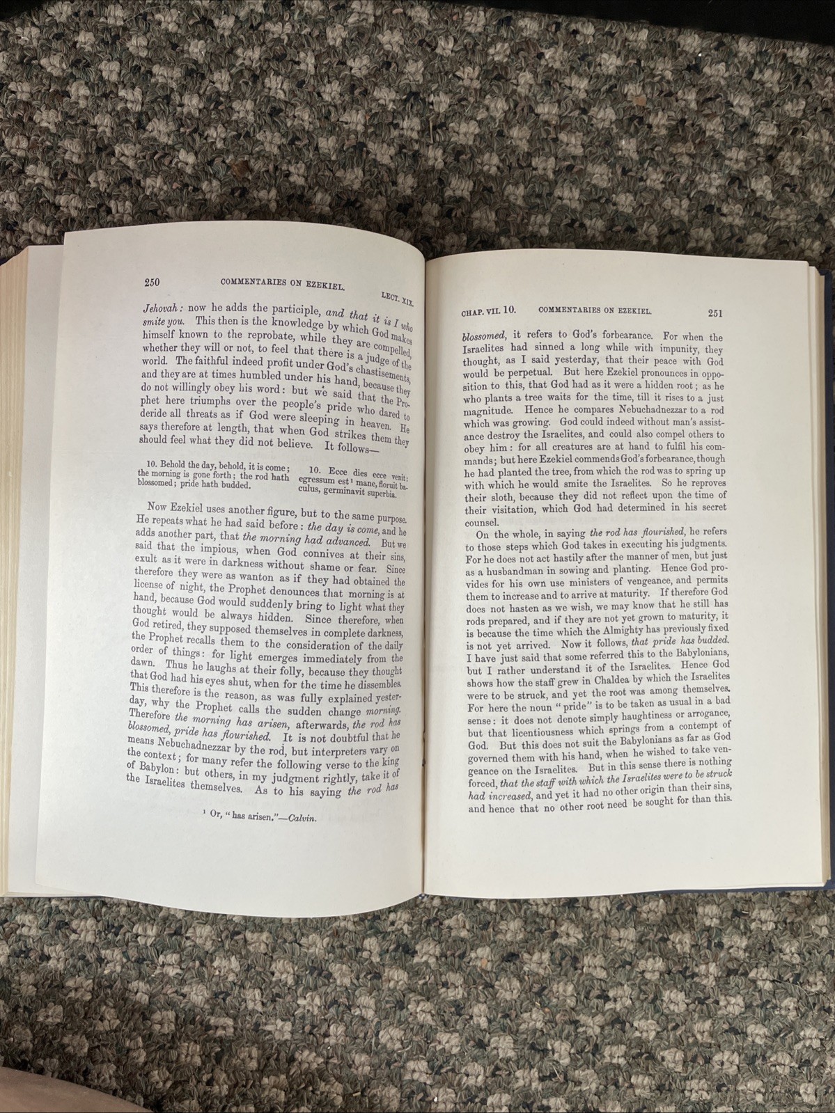 Calvin’s Commentary on Ezekiel 2 Volume Set Eerdmans 1948 Hardback