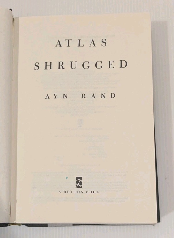 Atlas Shrugged by Ayn Rand (1992, Hardcover) 35th Anniversary Edition HC/DJ