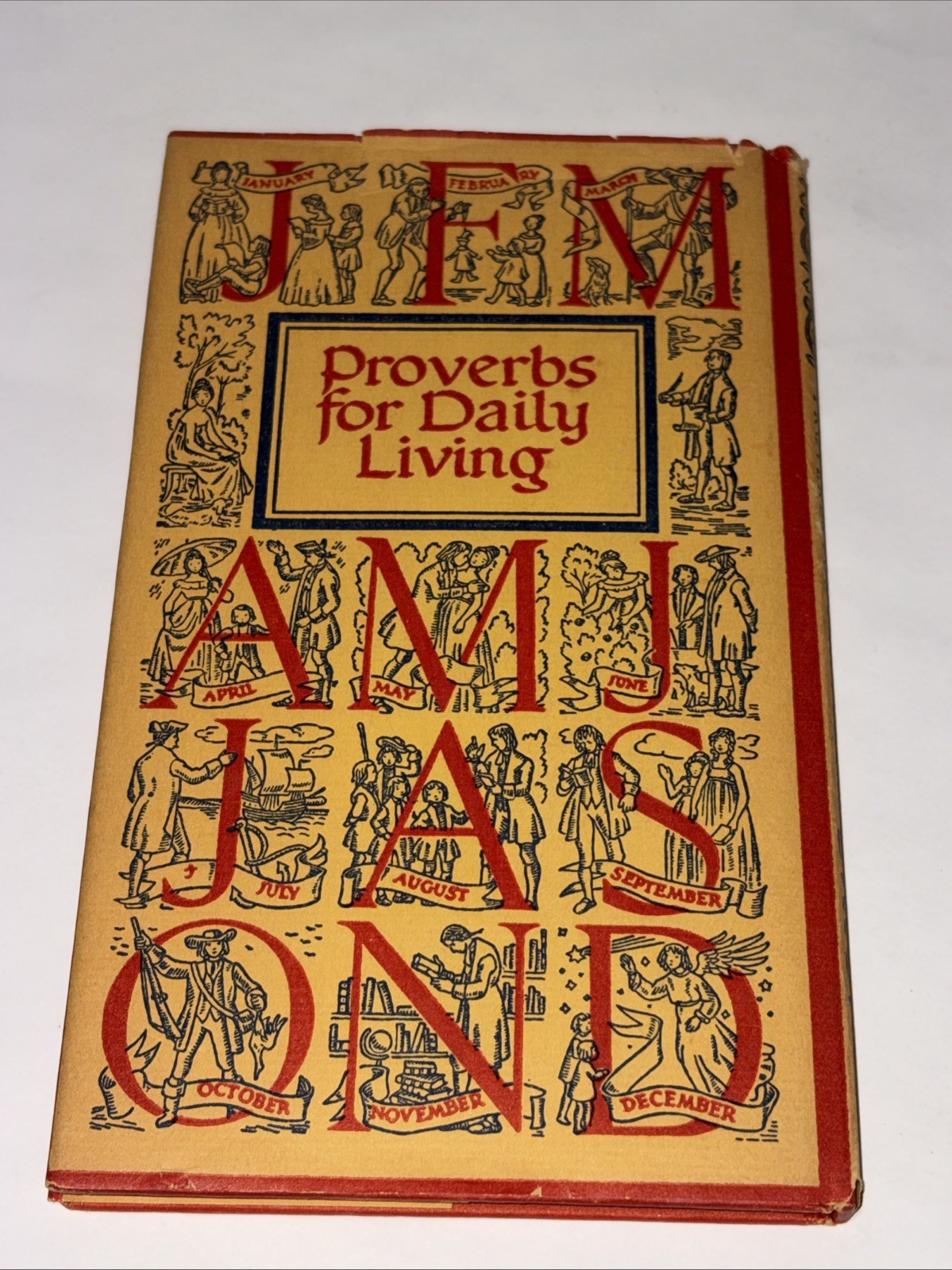 Vintage Peter Pauper Press Proverbs For Daily Living W Dust Jacket