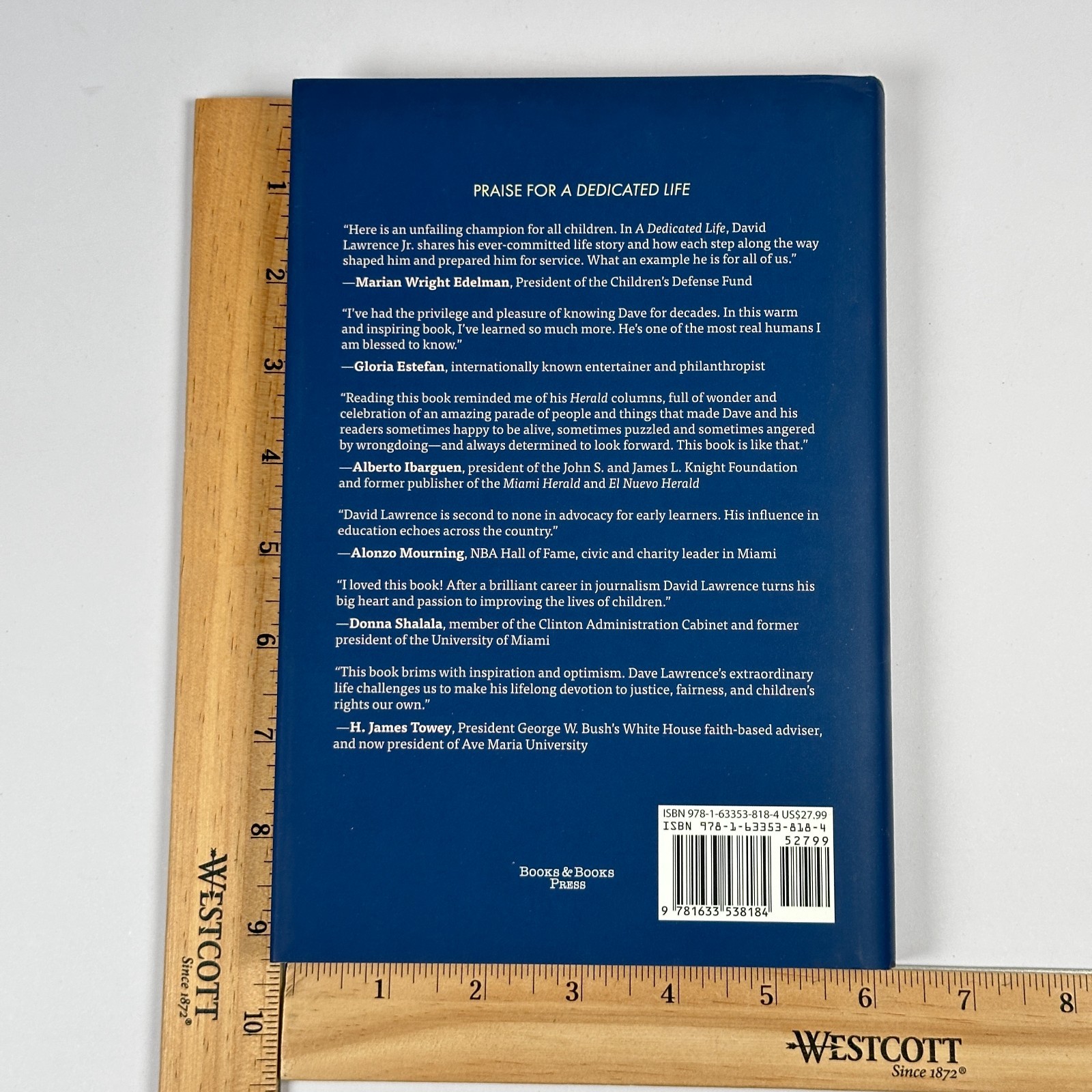 Signed Memoir “A Dedicated Life” David Lawrence Jr., Miami Herald (2018, HC)