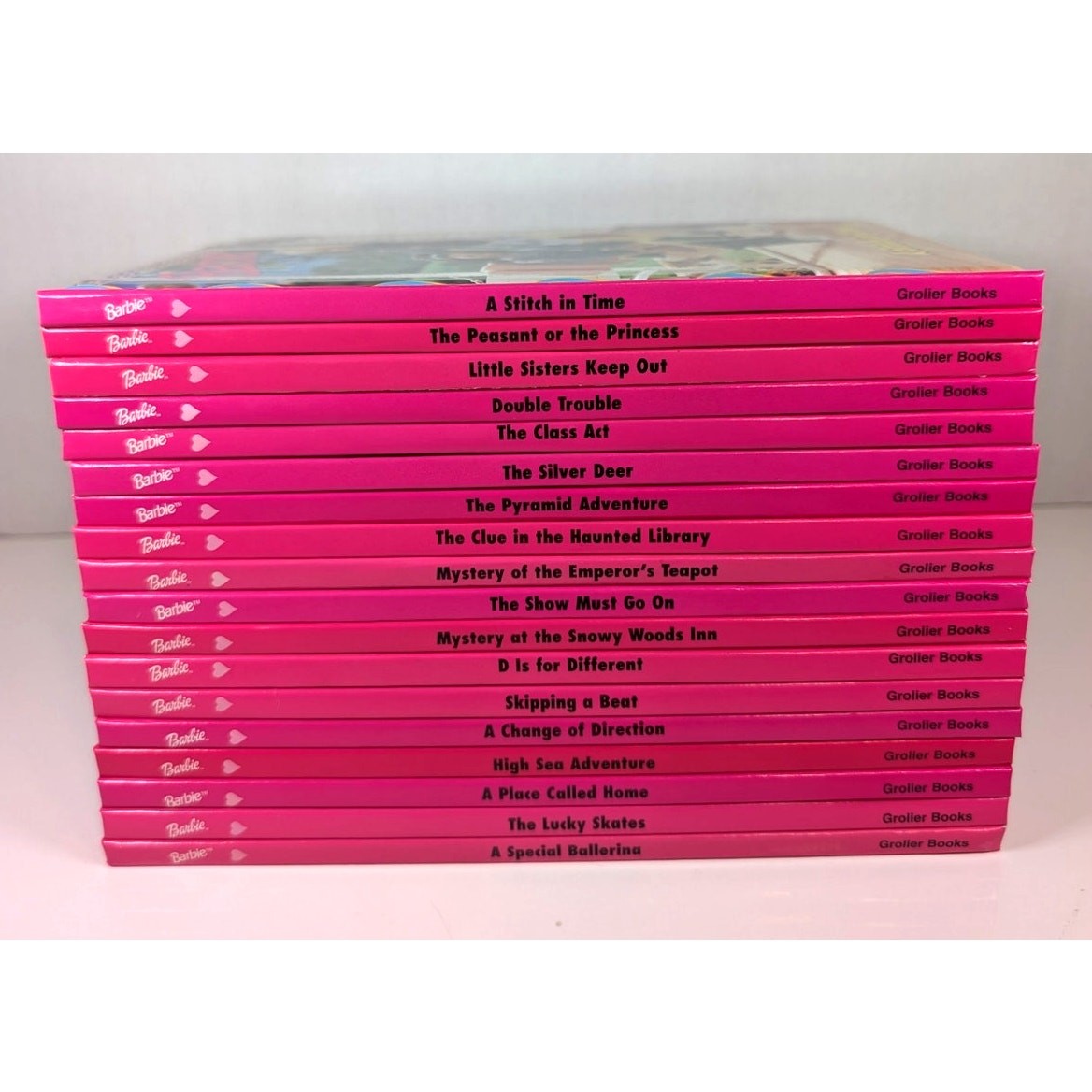 Lot of 18 BARBIE and FRIENDS BOOK CLUB Vintage Book Series by GROLIER Publisher