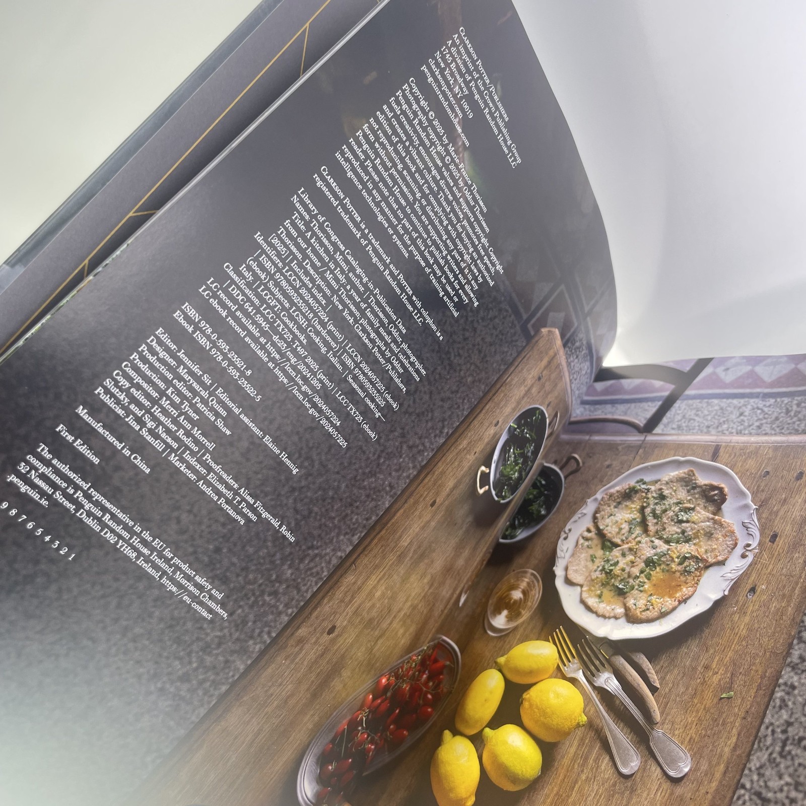 A Kitchen in Italy by Mimi Thorisson Cookbook Hardcover – Italian Potter