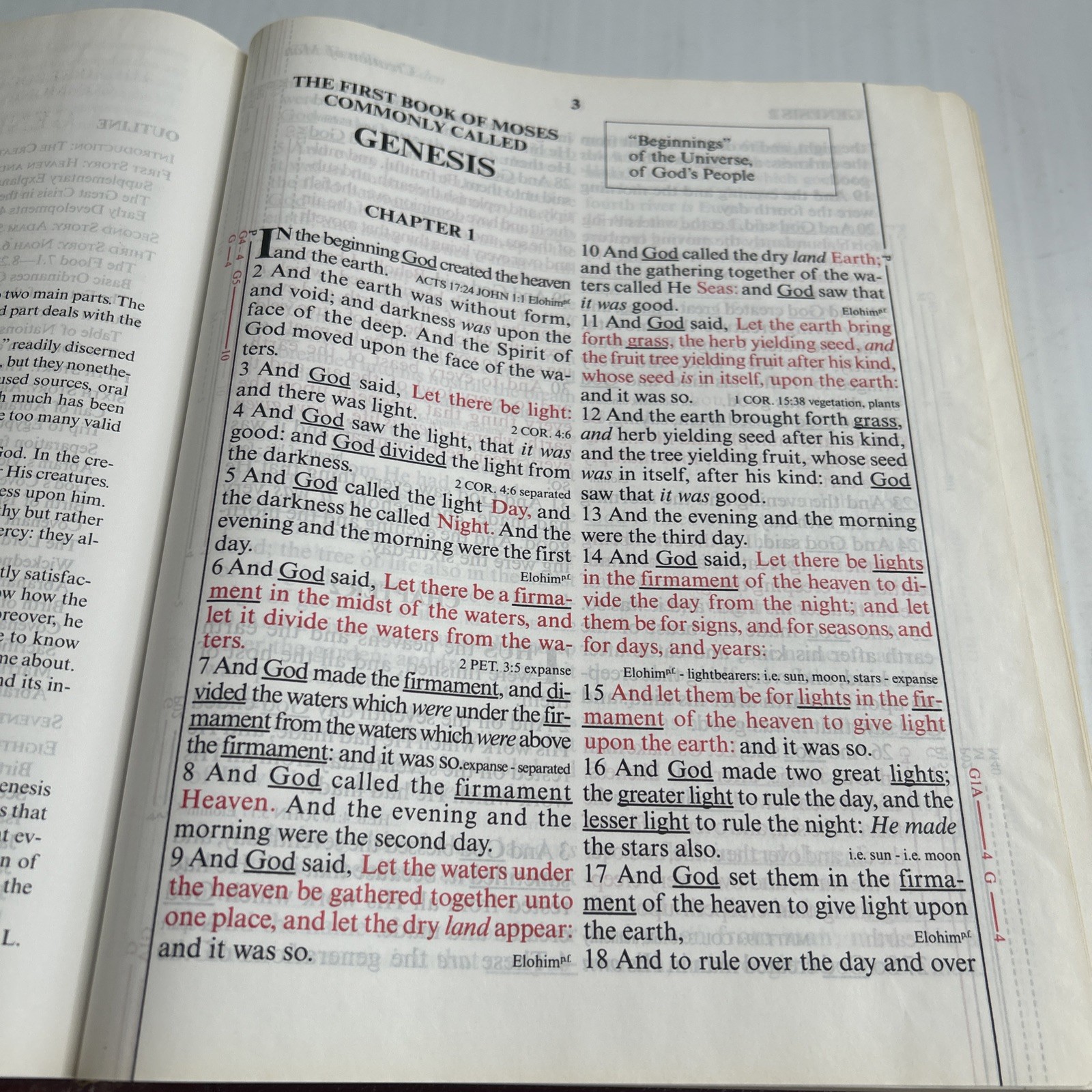 2001 Word Of God KJV Leather Special Margin Edition Bible Large Print Red Letter