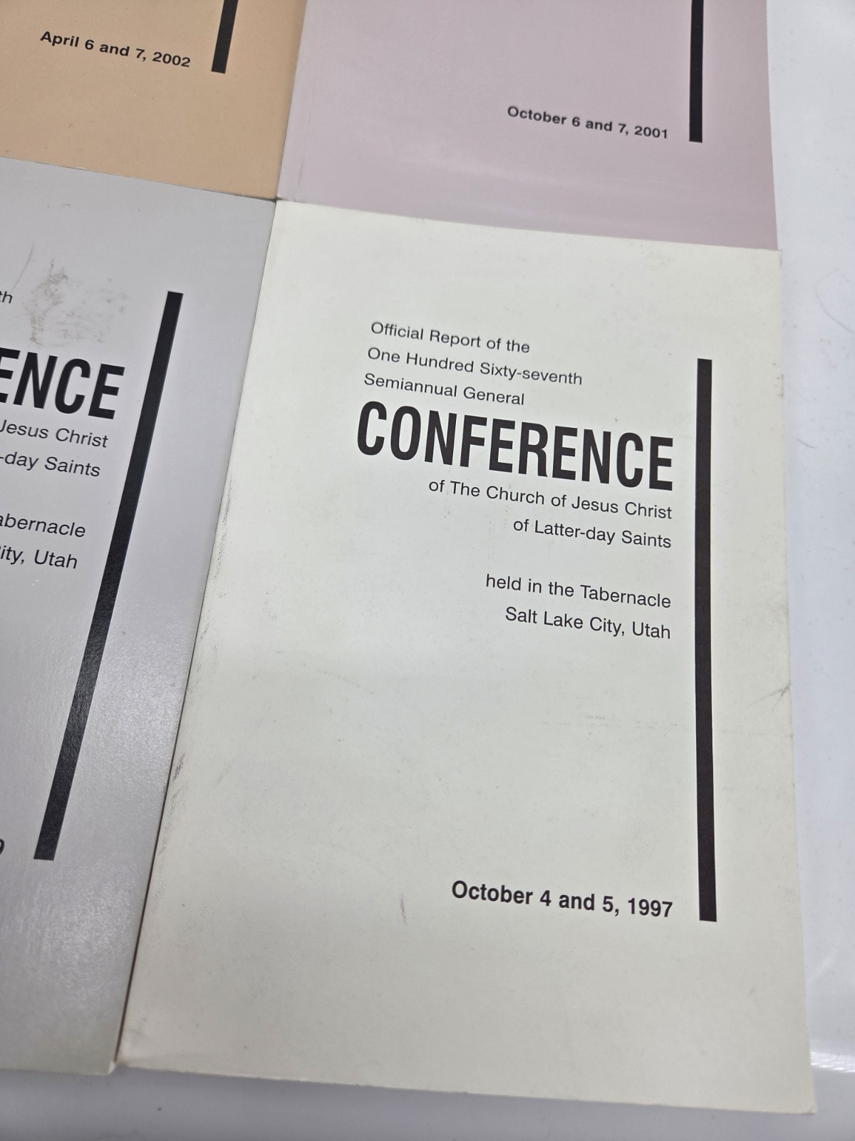 LDS Lot 6 Mormon Semi Annual General Conference Reports 1990’s 2000’s