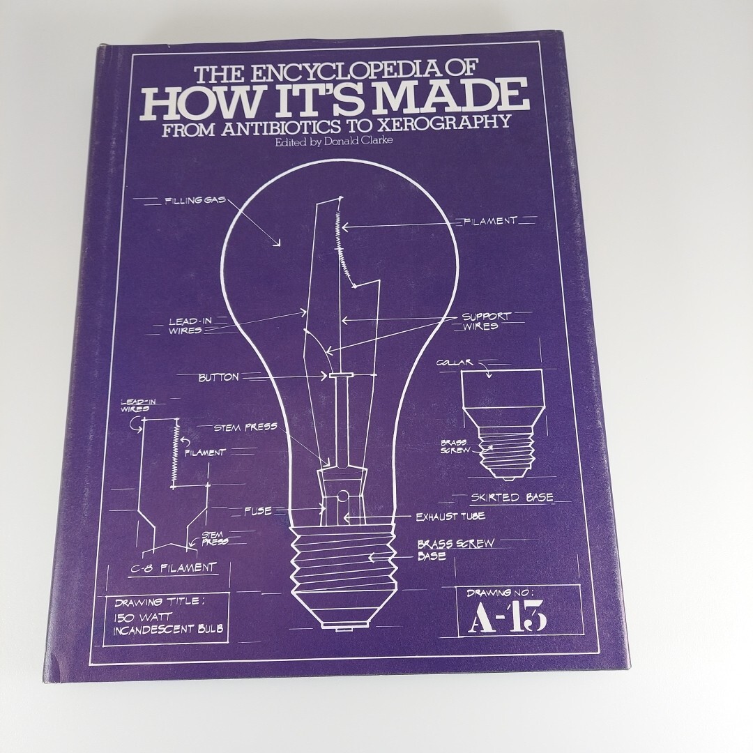 The Encyclopedia Of How It’s Made By Donald Clarke, 1978 Illustrated HCDJ A & W