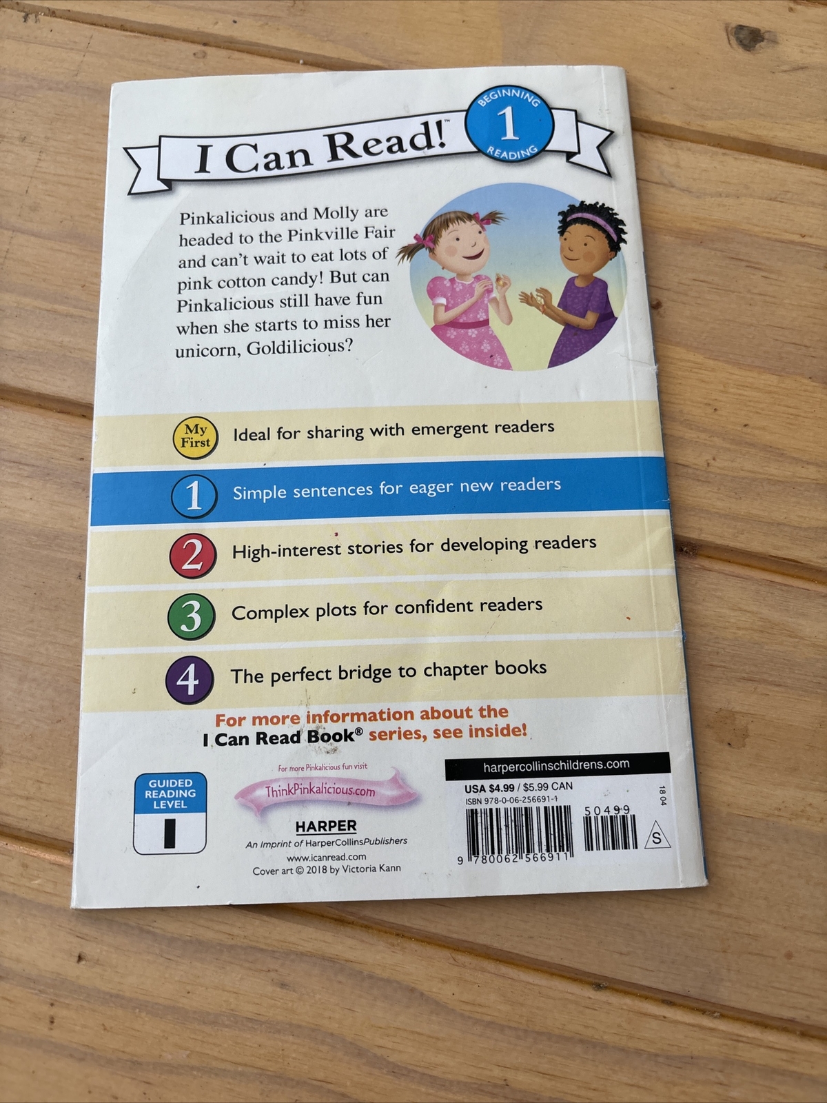 I Can Read Level 1 Ser.: Pinkalicious at the Fair by Victoria Kann (2018, Trade