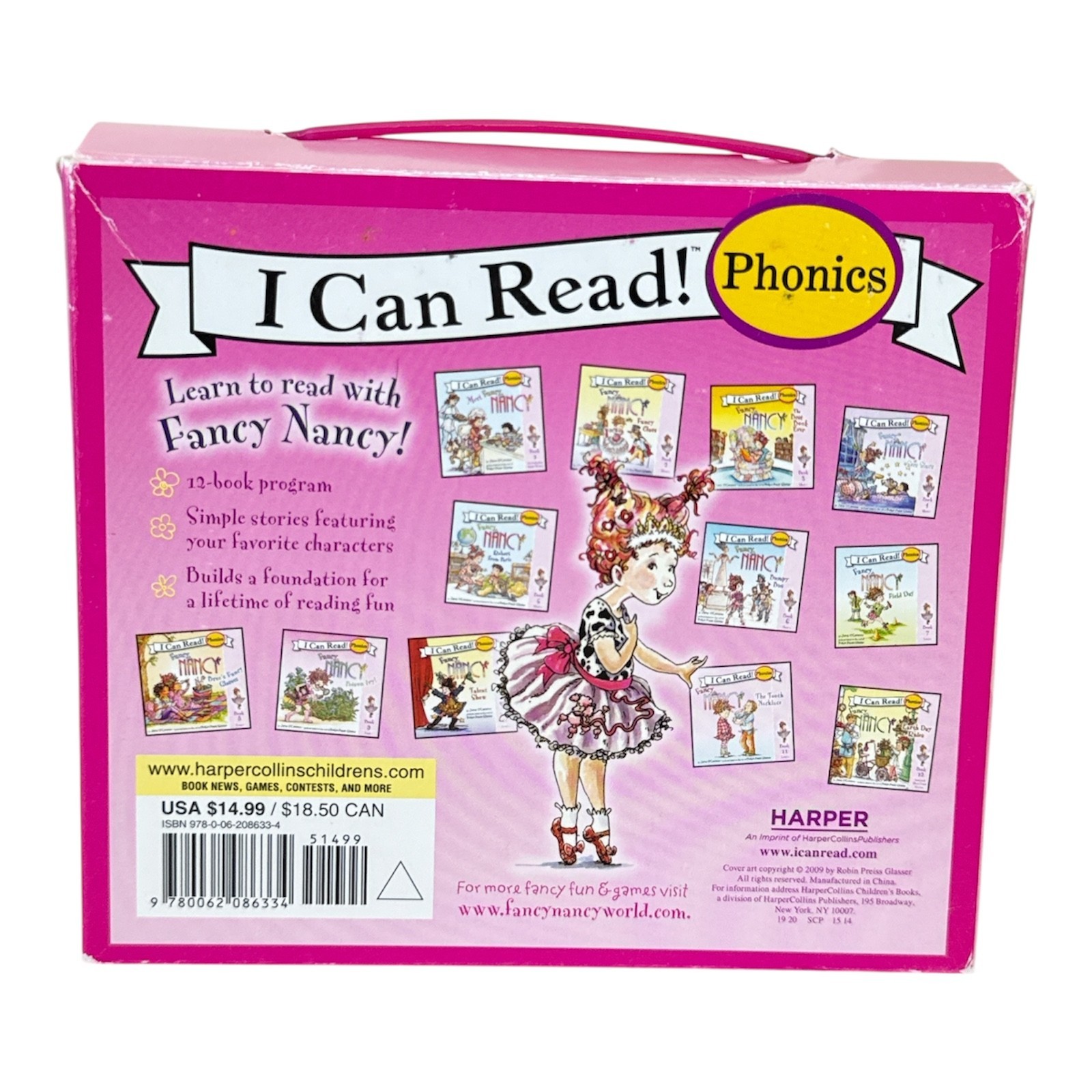 Fancy Nancy Books I Can Read Fantastic Phonics Learn to Read 12 Books Box Set