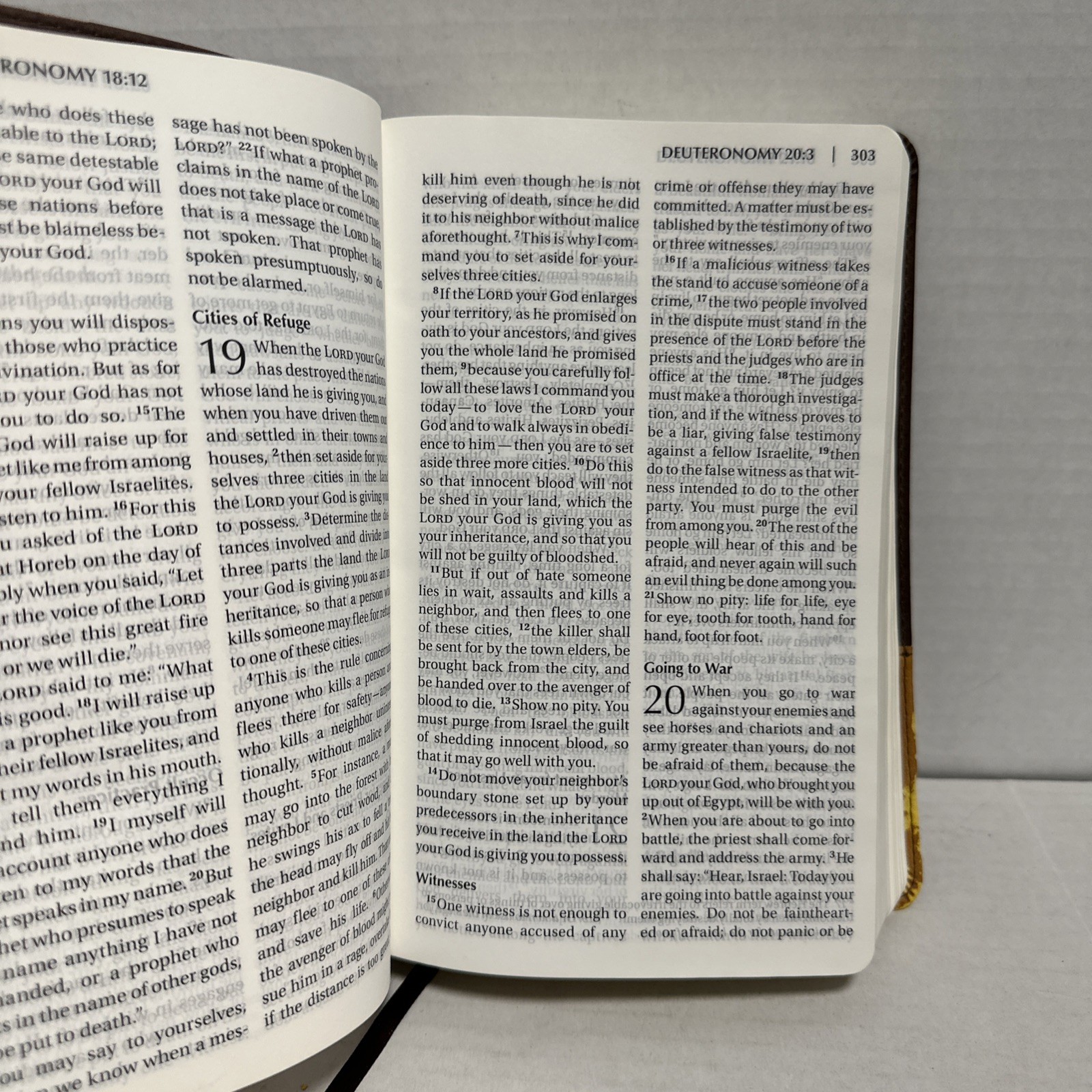 2011 NIV New International Version Pew Bible Large Print Zondervan Yellow Brown