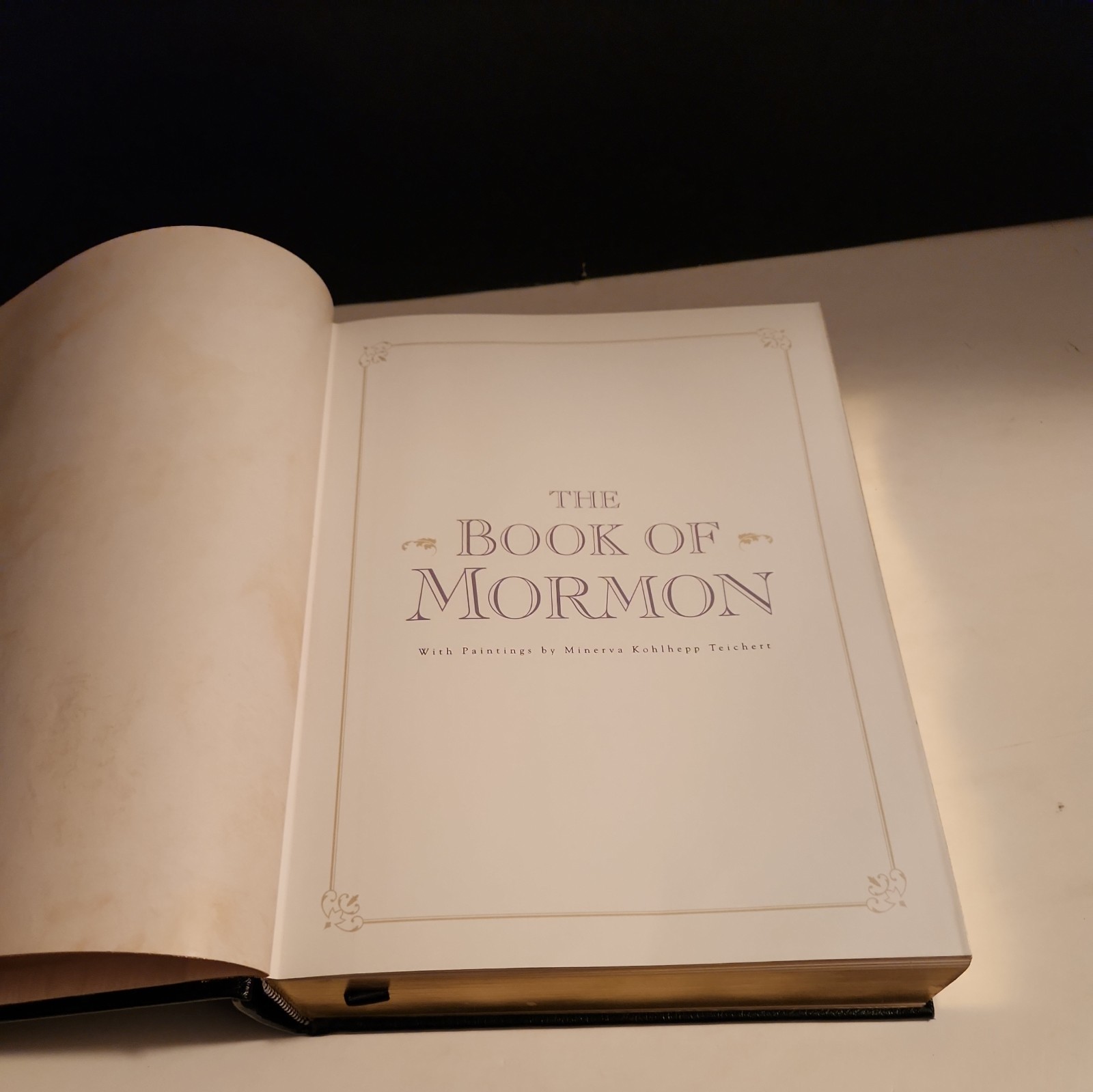 The Book Of Mormon Heirloom Edition Simulated Leather Black Minerva Teichert